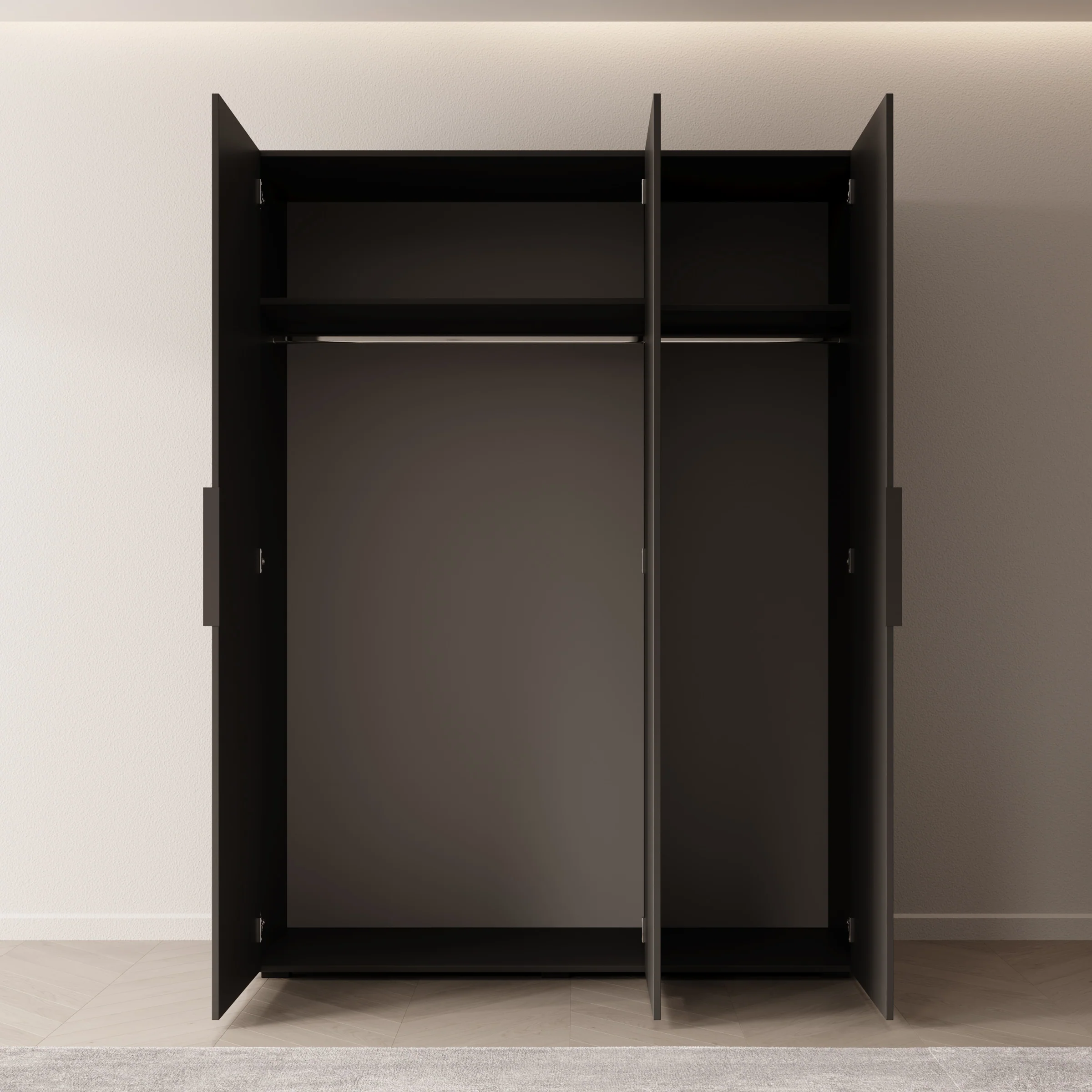 Marquesa - Kledingkast - Zwart - 150x50x202 cm - Image 2
