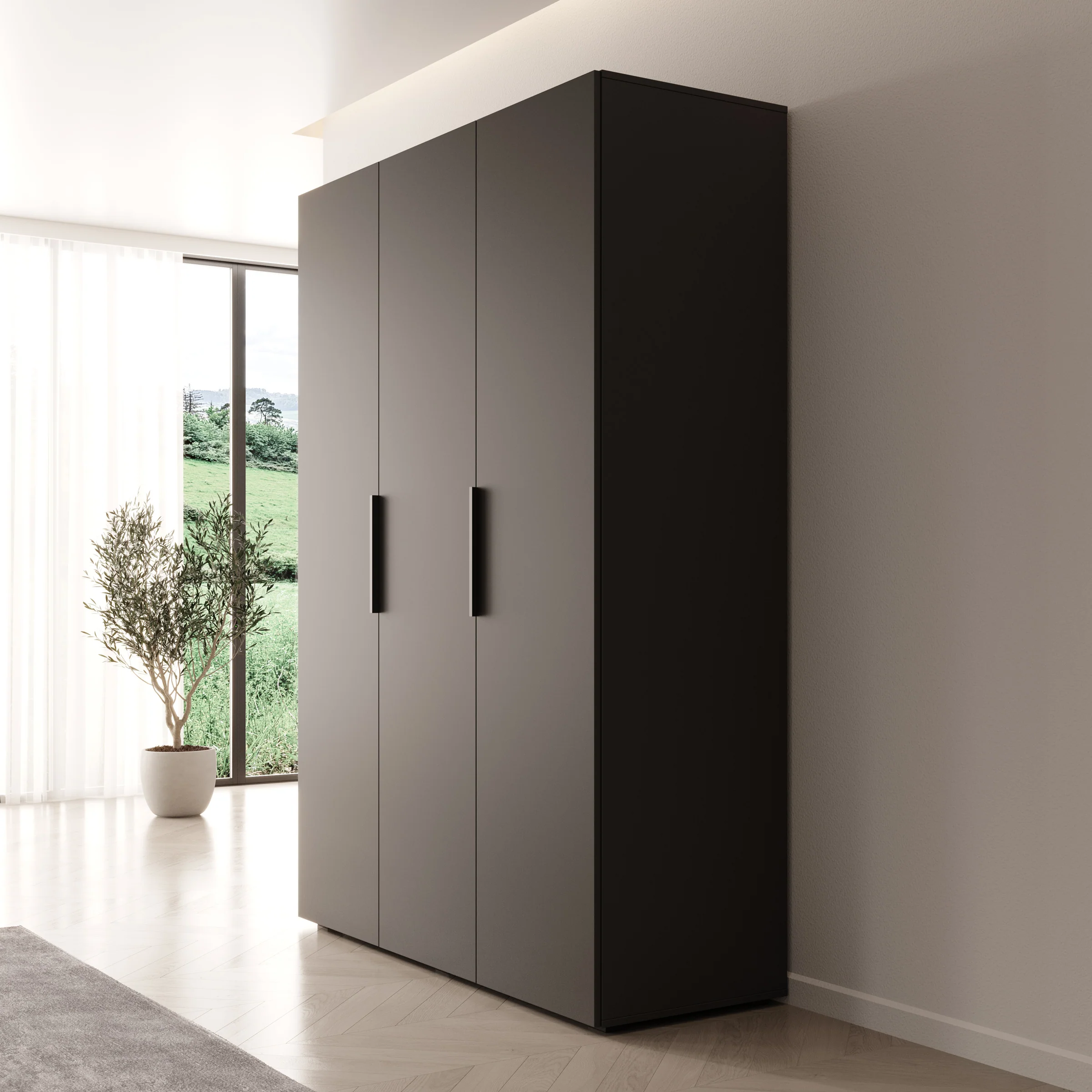Marquesa - Kledingkast - Zwart - 150x50x202 cm - Image 4