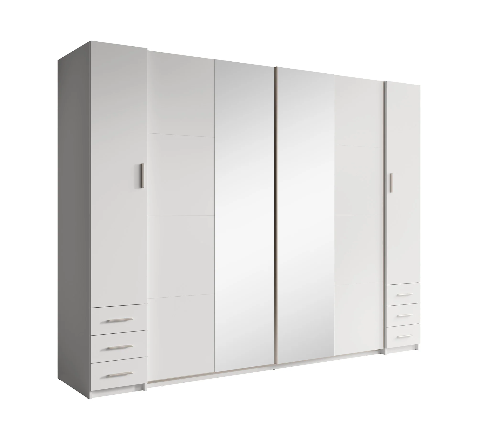 Stoke 2 - Kledingkast 4-deurs - Wit - 270x61x208 cm - Image 7