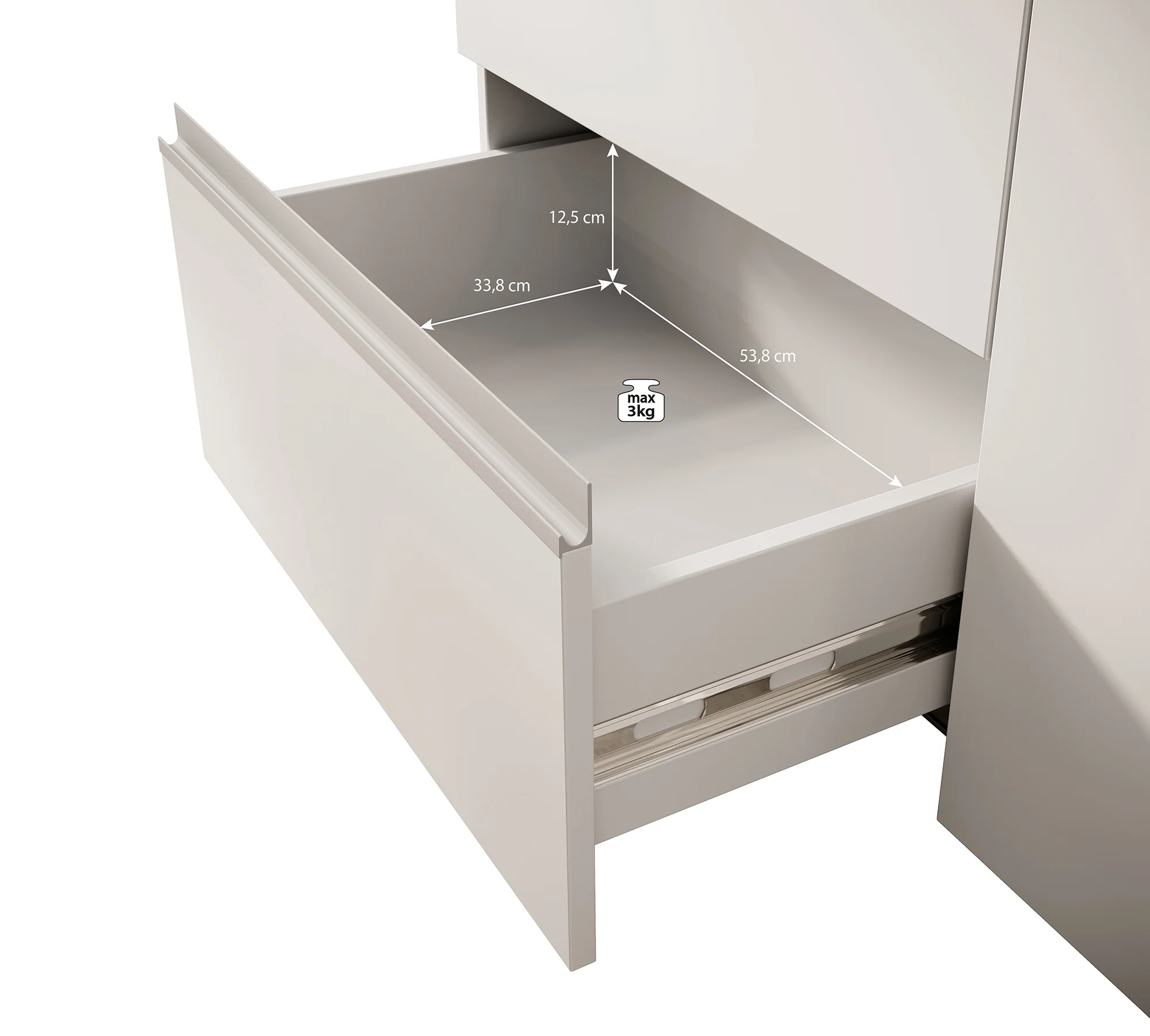 Walter - Kledingkast met schuifdeuren - Wit - 170x61x200 cm - Image 6