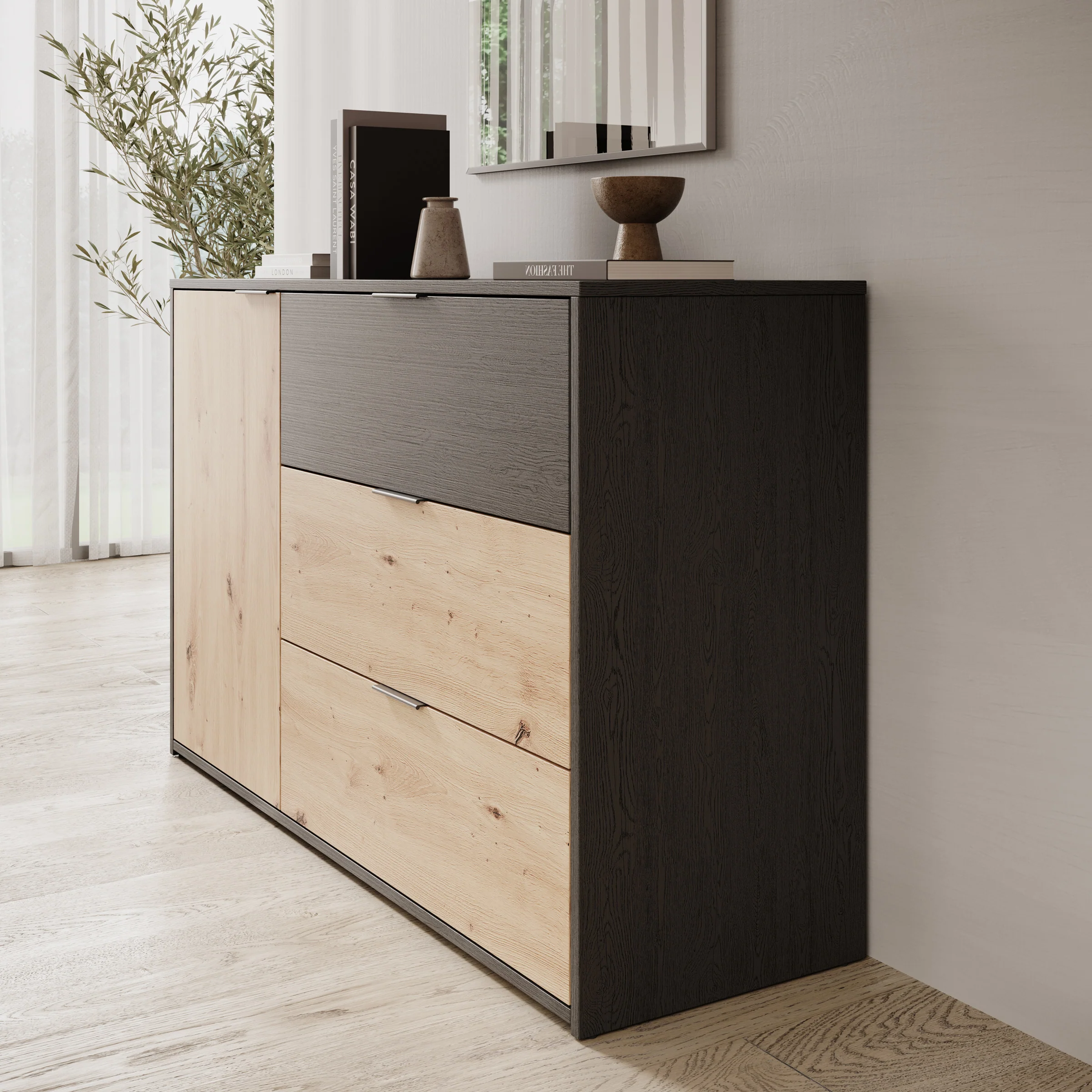 Augustus - Dressoir - Eiken - 125x40x80 cm - Image 4