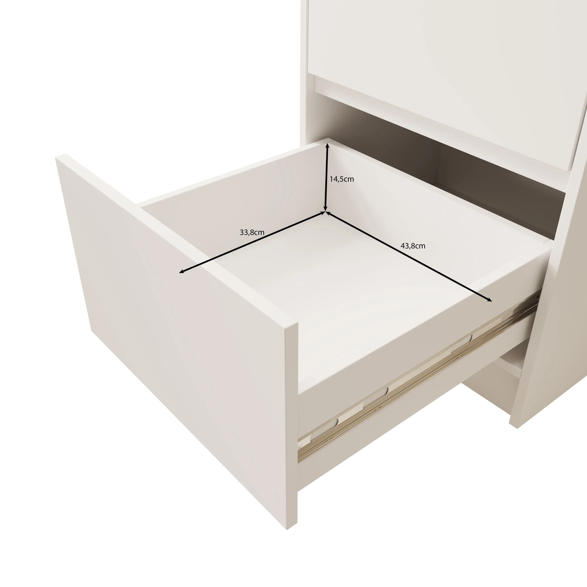 Brett - Ladekast - Wit - 50x40x93 cm - Image 6