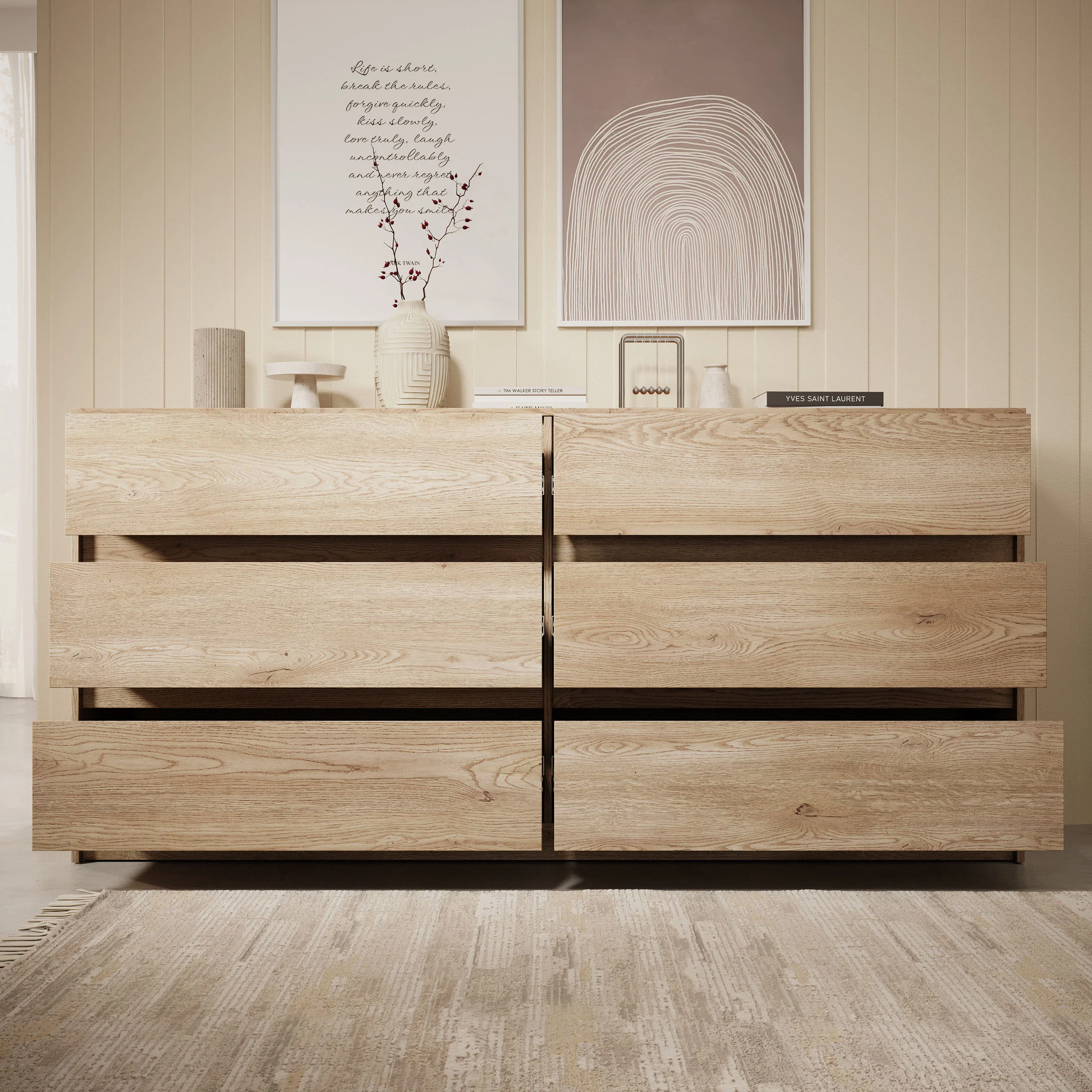 Cuarto - Ladekast - Eiken - 181x40x87 cm - Image 2