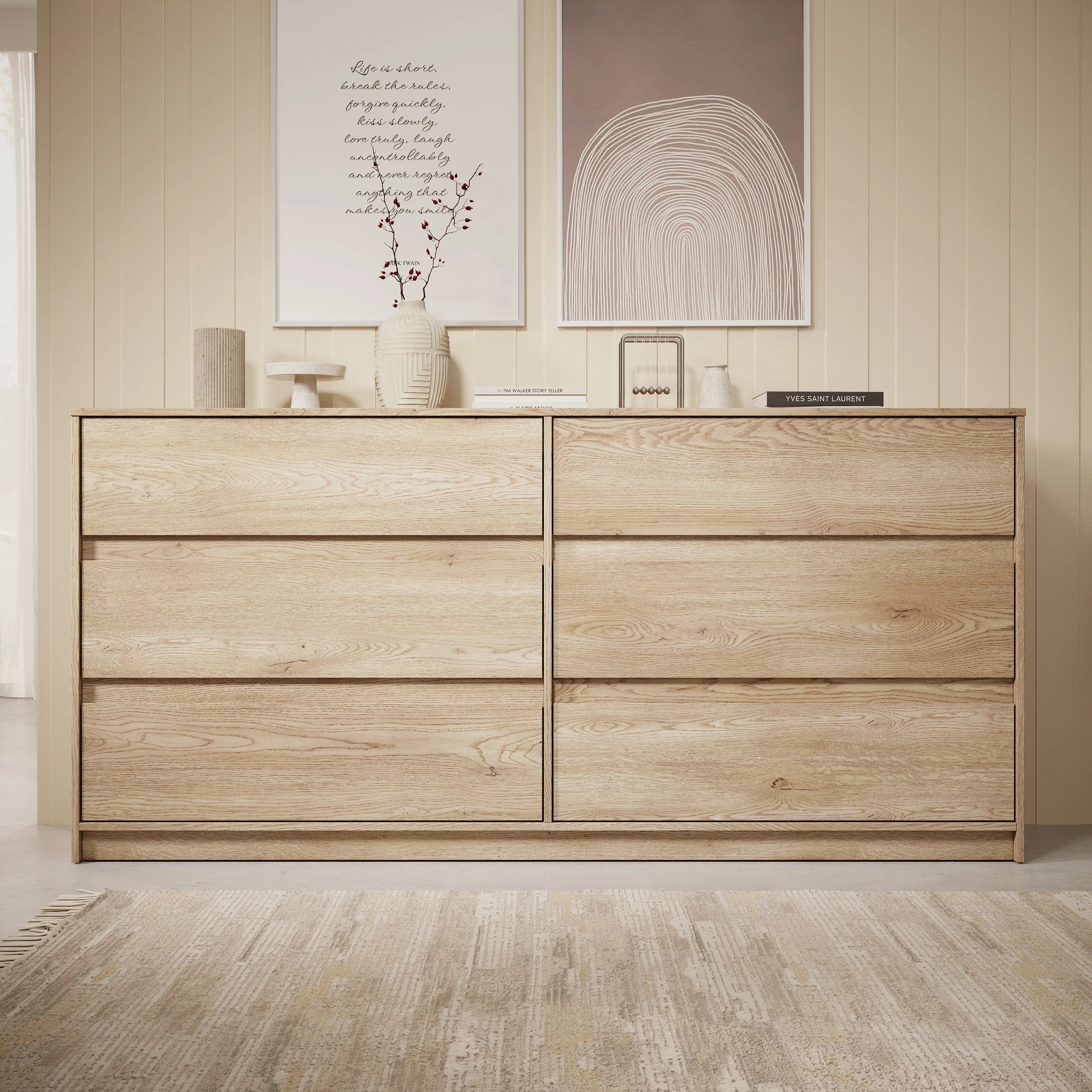 Cuarto - Ladekast - Eiken - 181x40x87 cm - Image 3