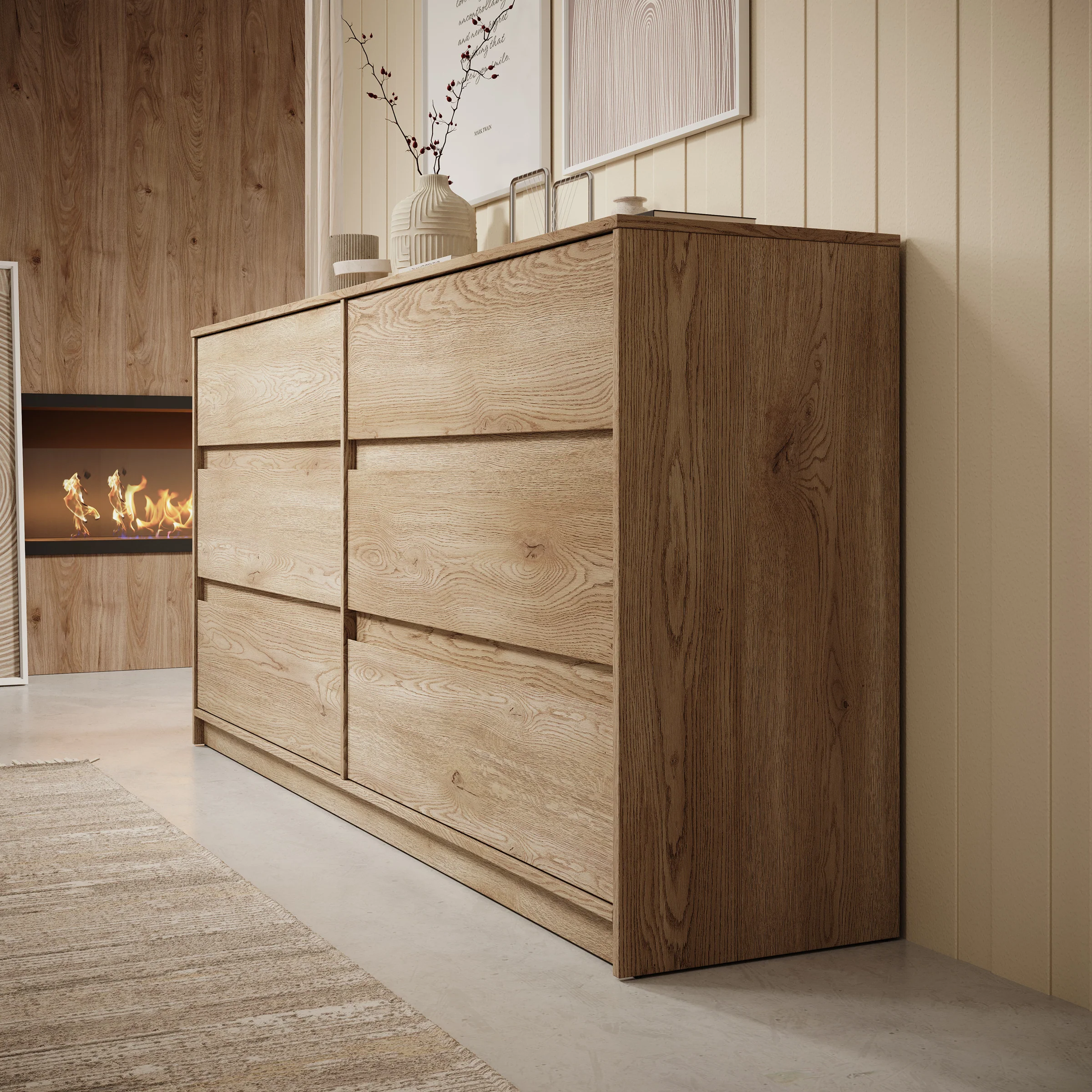 Cuarto - Ladekast - Eiken - 181x40x87 cm - Image 4