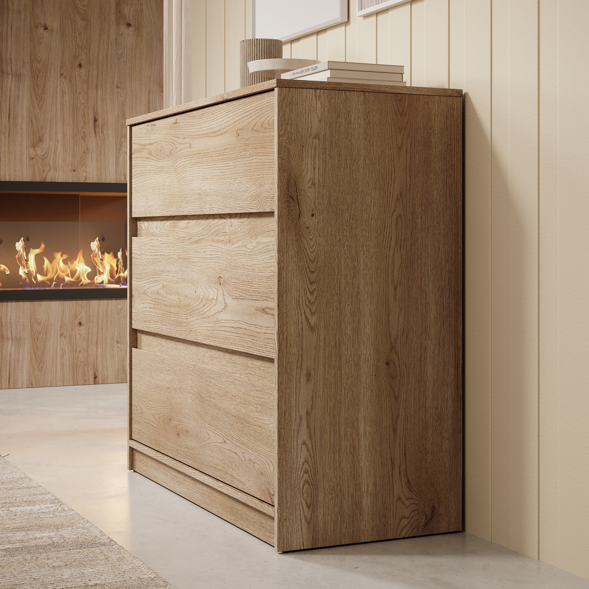 Cuarto - Ladekast - Eiken - 91x40x87 cm - Image 4