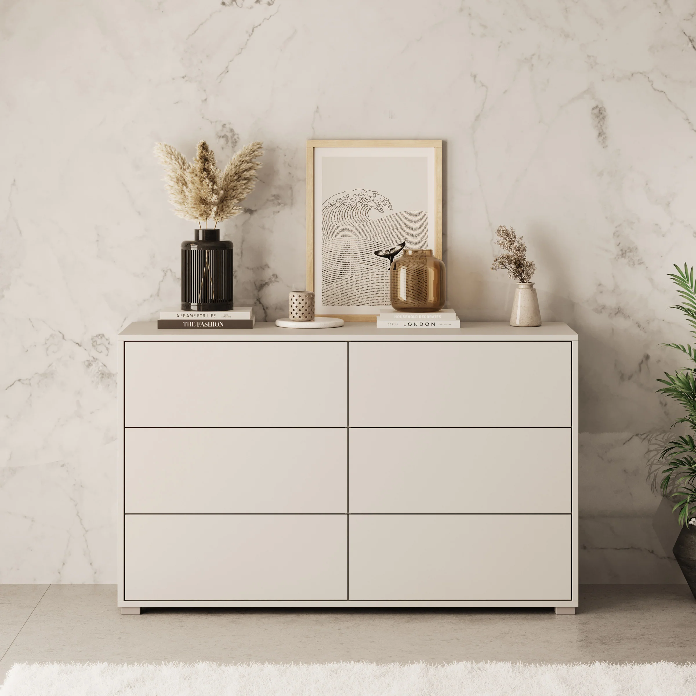 Gideon - Ladekast - Beige - 120x41x73 cm - Image 3