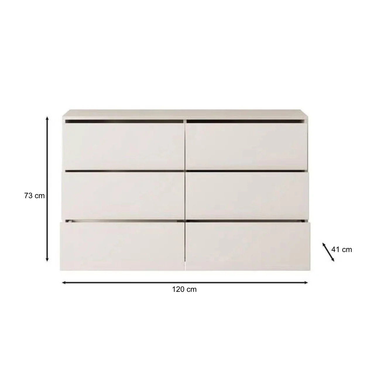 Gideon - Ladekast - Beige - 120x41x73 cm - Image 5