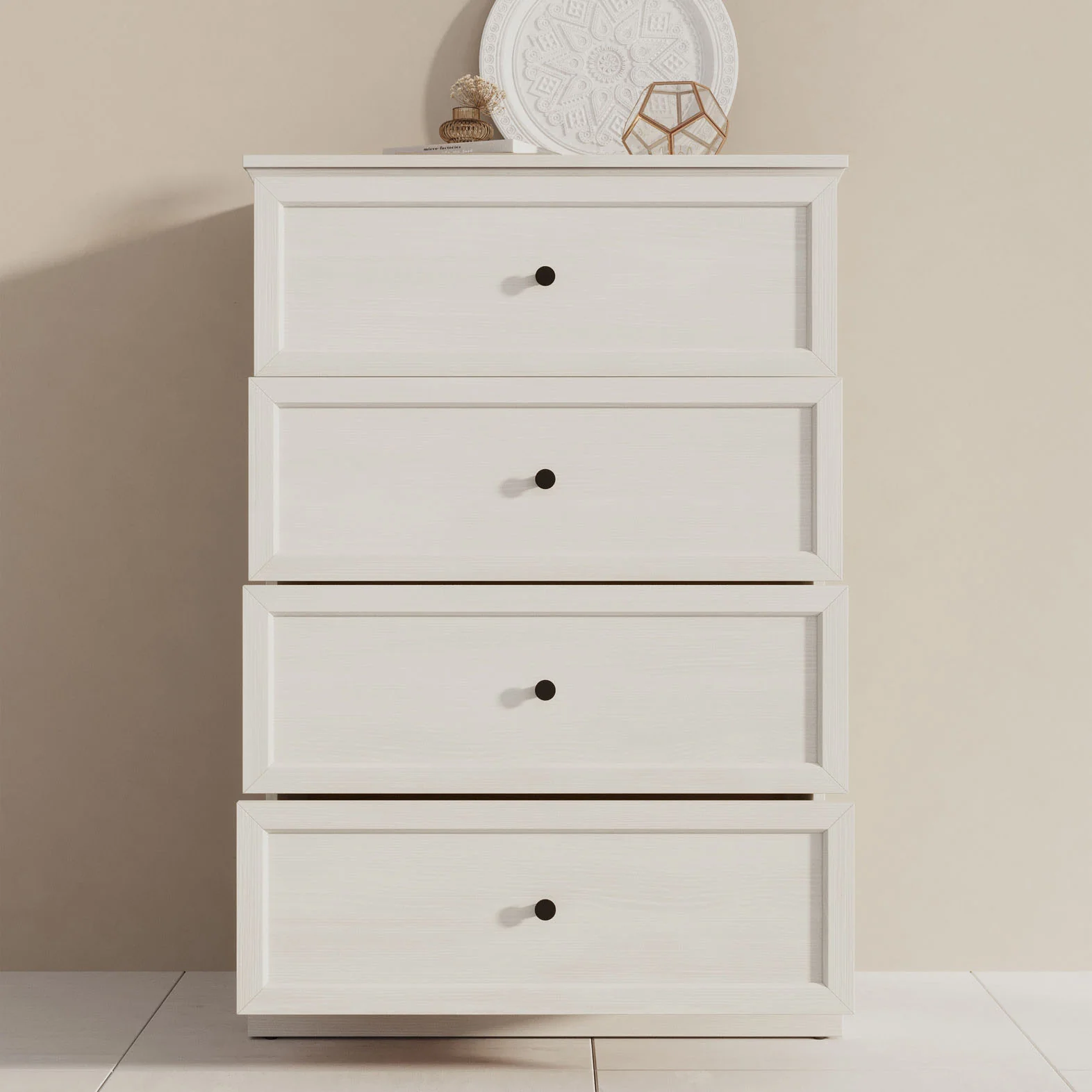 Leroy - Ladekast - Wit eiken - 75x40x110 cm - Image 2