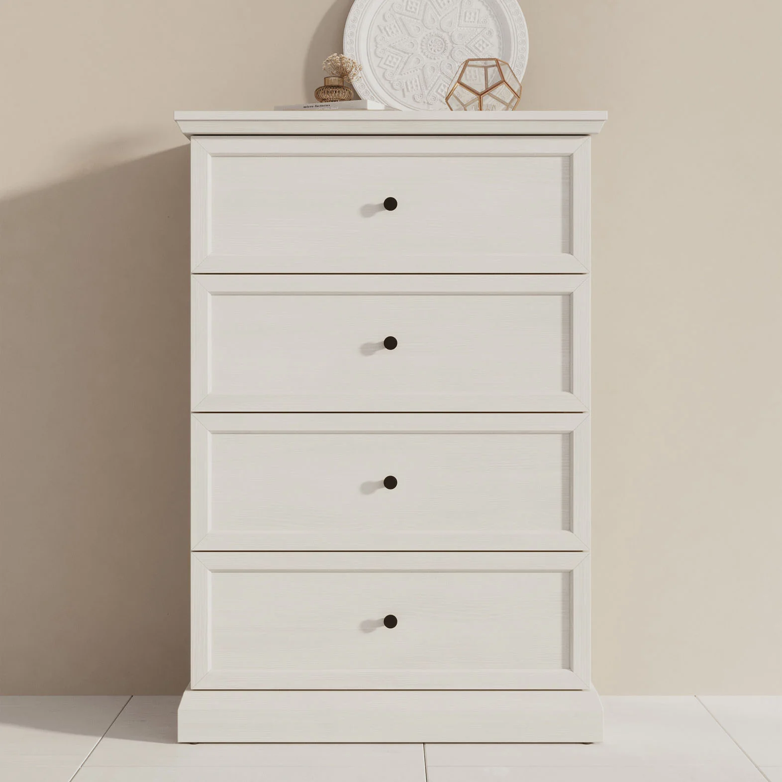 Leroy - Ladekast - Wit eiken - 75x40x110 cm - Image 3