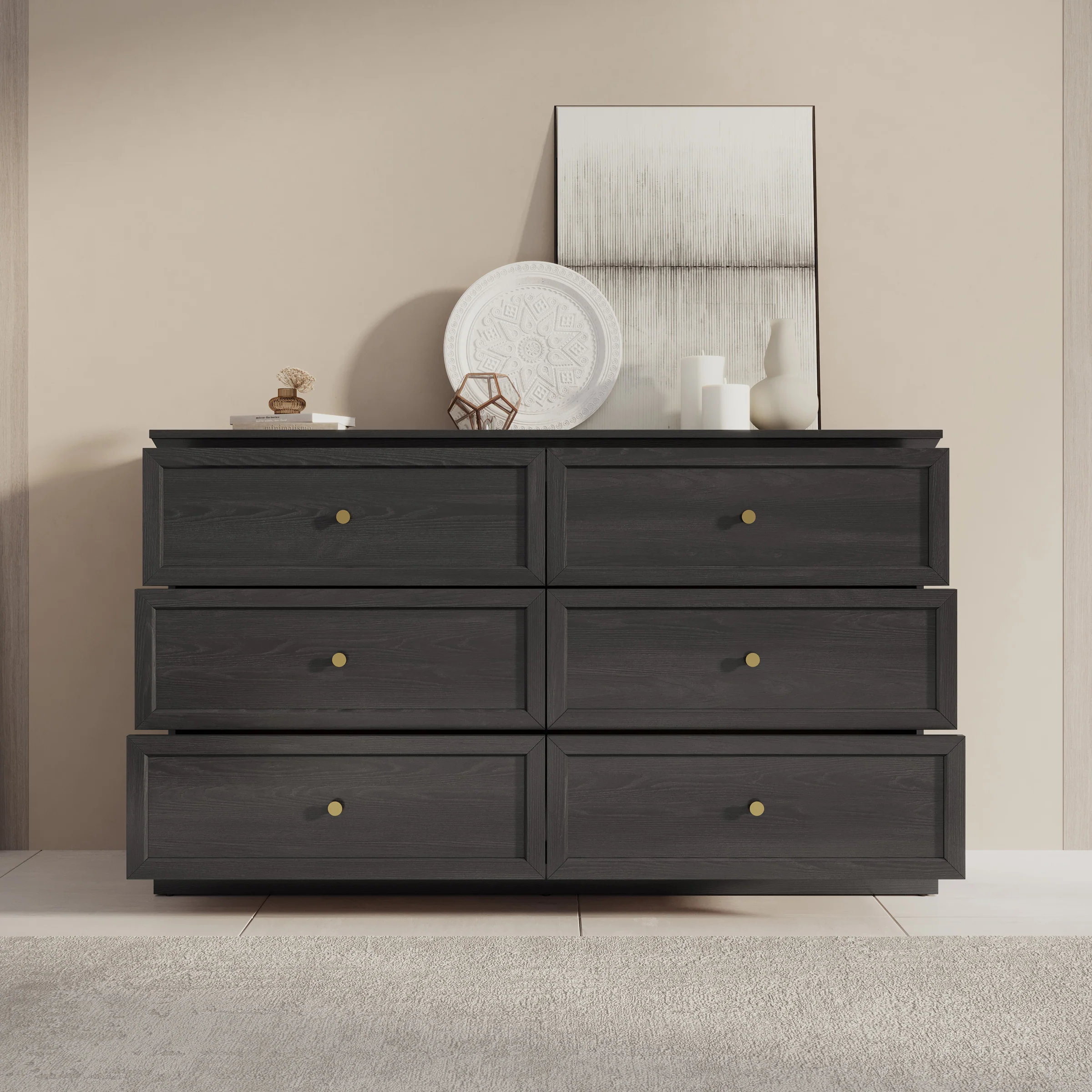 Leroy - Ladekast - Zwart eiken - 146x40x86 cm - Image 2