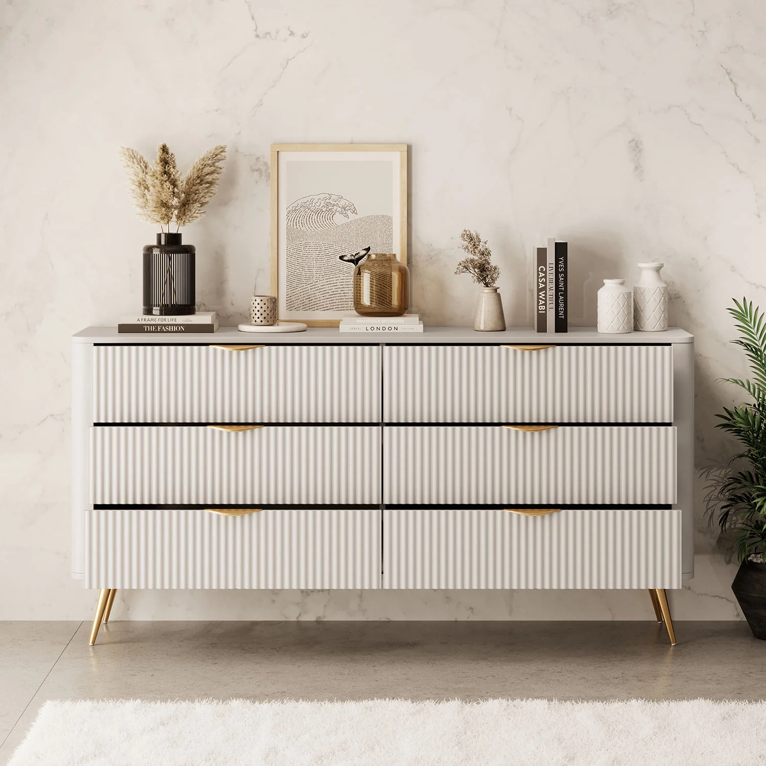 Lima - Ladekast - Beige - 163x38x81 cm - Image 2