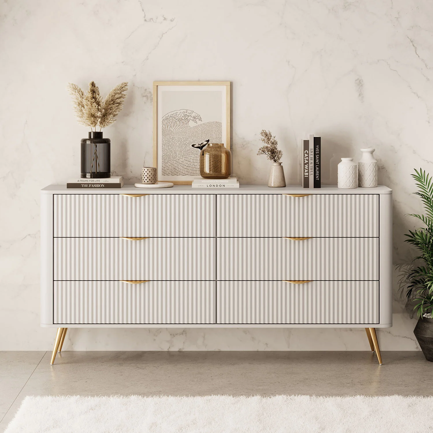 Lima - Ladekast - Beige - 163x38x81 cm - Image 3