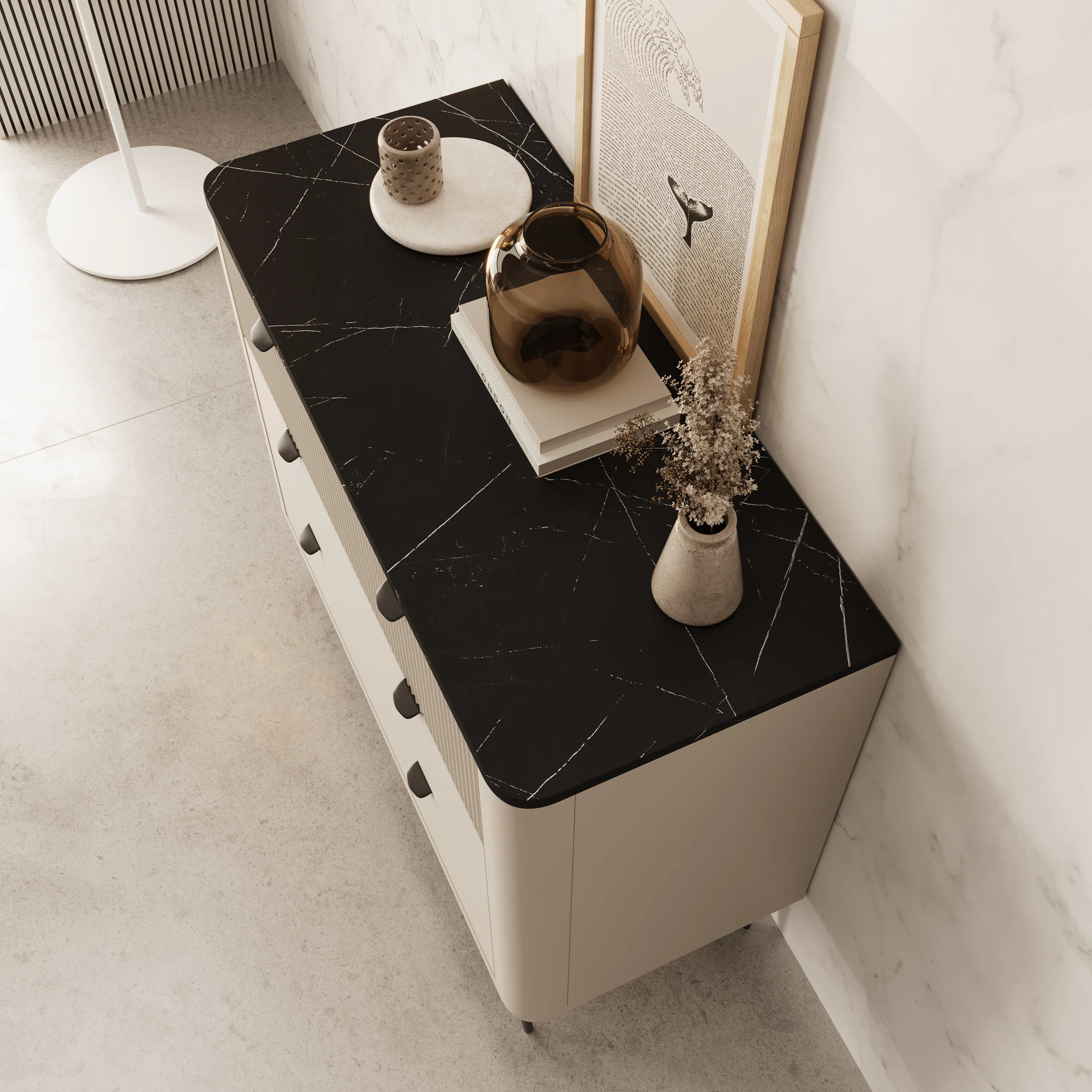 Mace - Ladekast - Beige - 90x40x82 cm - Image 5