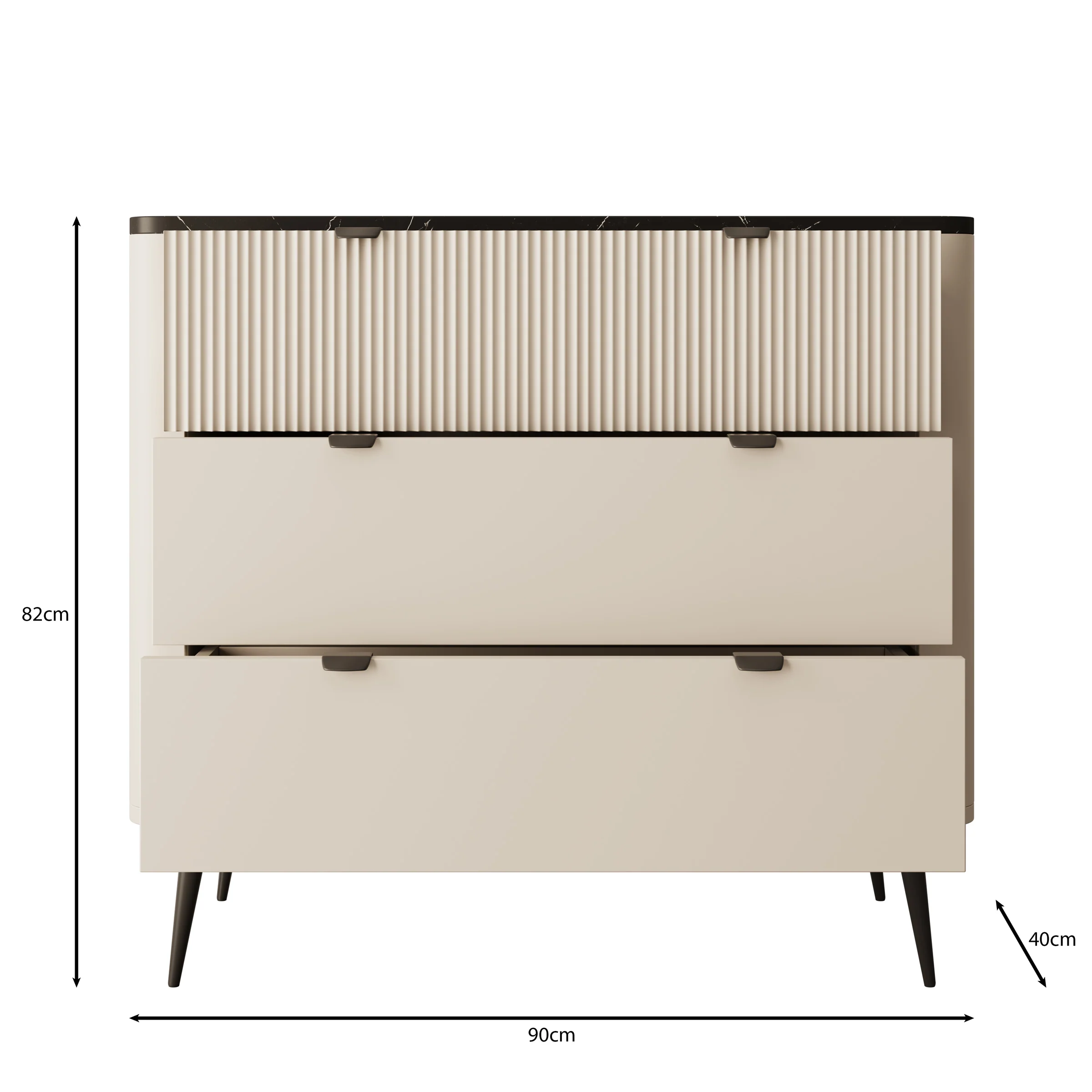 Mace - Ladekast - Beige - 90x40x82 cm - Image 6