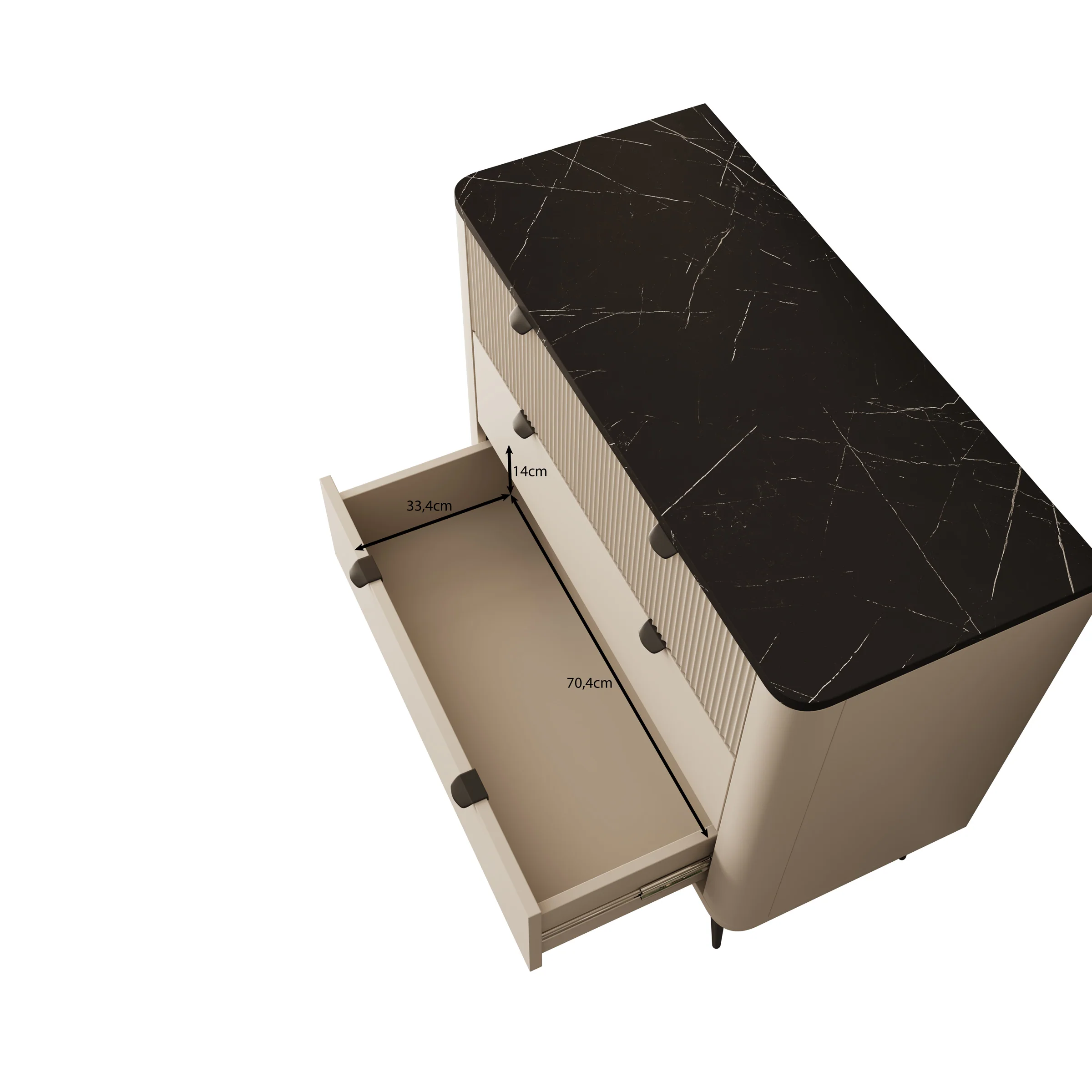 Mace - Ladekast - Beige - 90x40x82 cm - Image 7