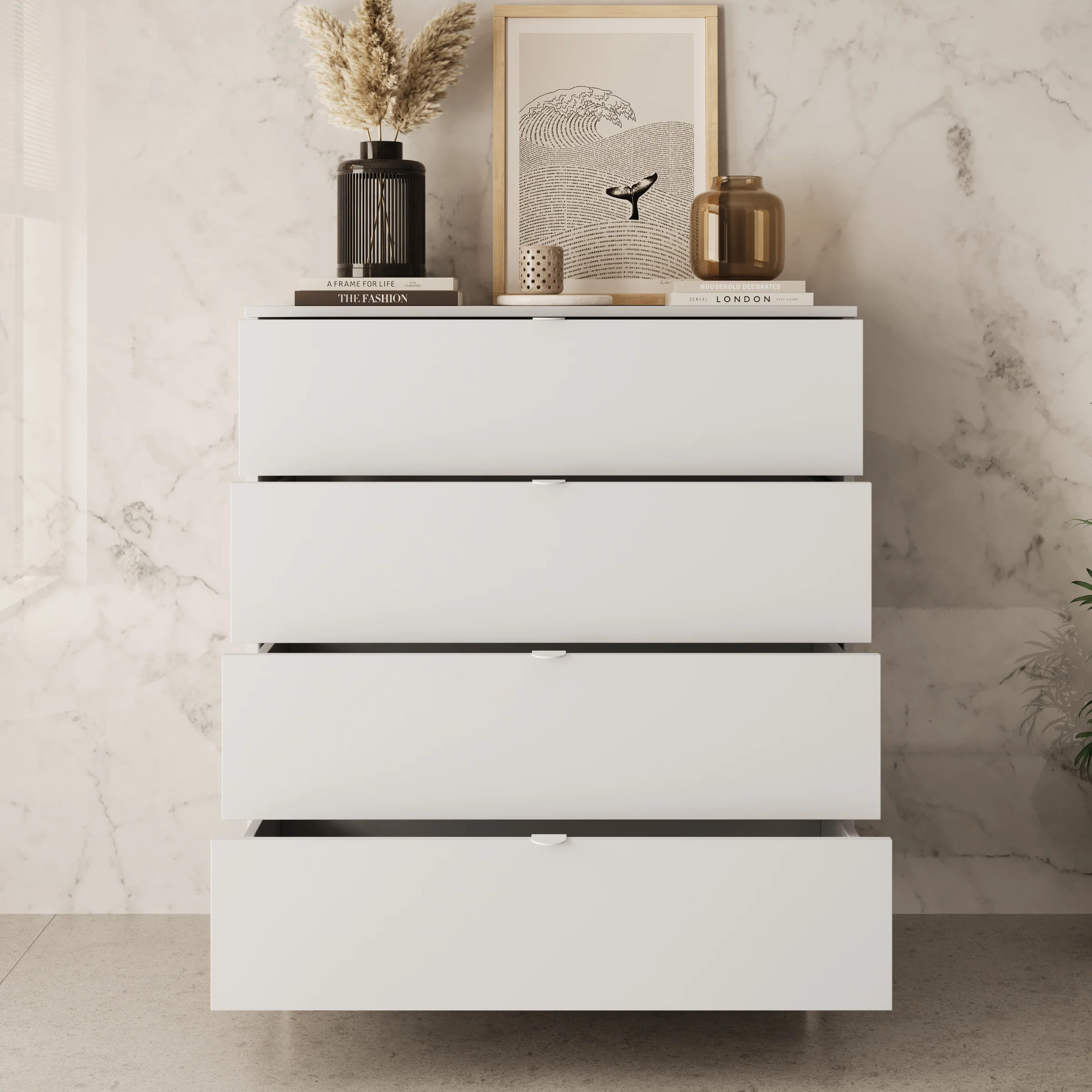 Malvare - Ladekast - Wit - 90x103x41 cm - Image 2