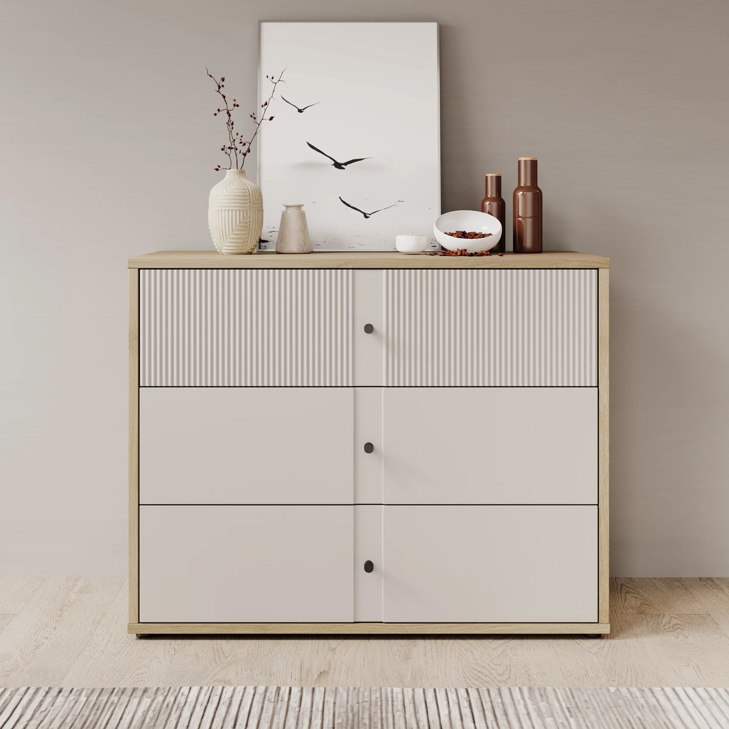 Riggs - Ladekast - Beige - 105x42x83 cm - Image 3
