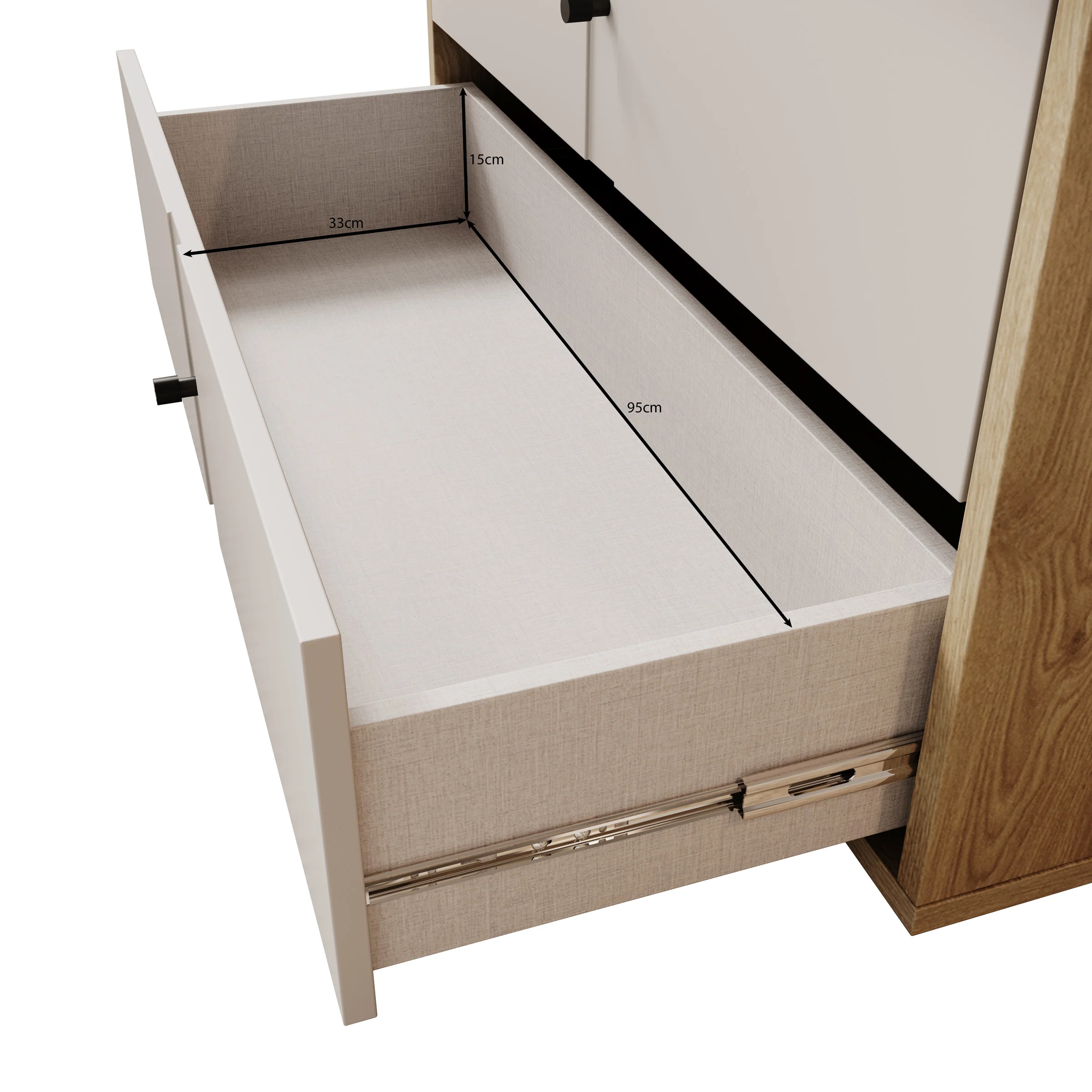 Riggs - Ladekast - Beige - 105x42x83 cm - Image 6