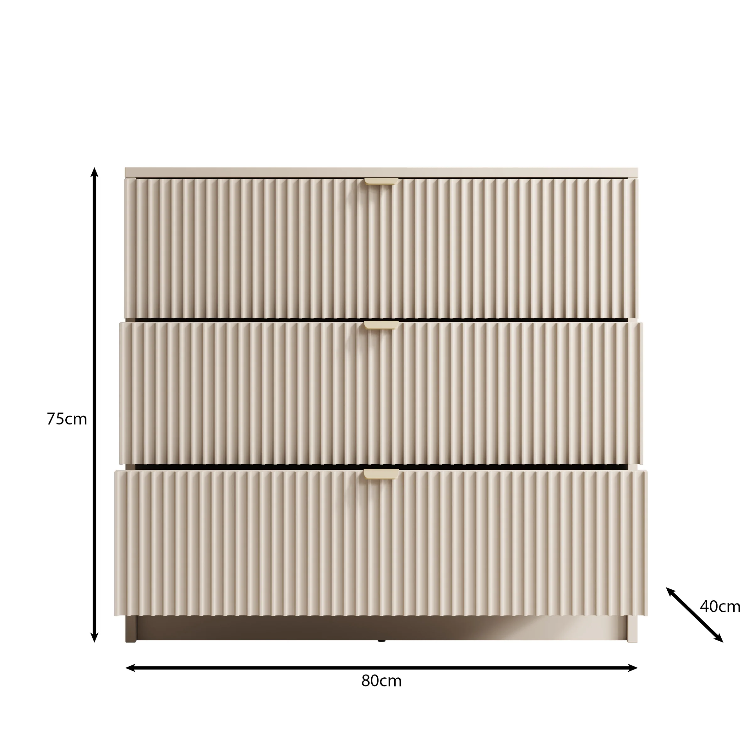 Tavares - Ladekast - Beige - 80x40x75 cm - Image 6