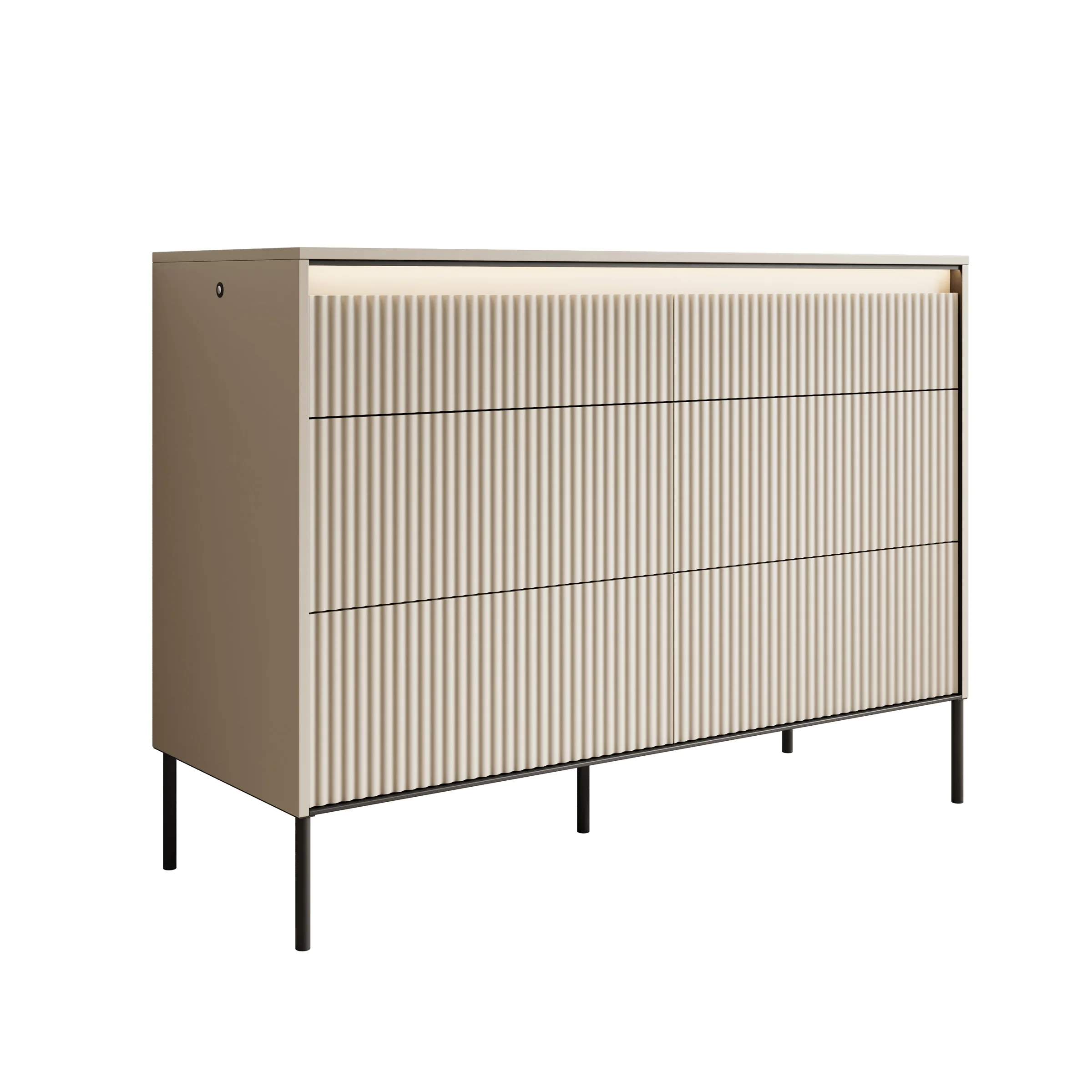 Timoteo - Ladekast - Beige - 130x47x94 cm - Image 7