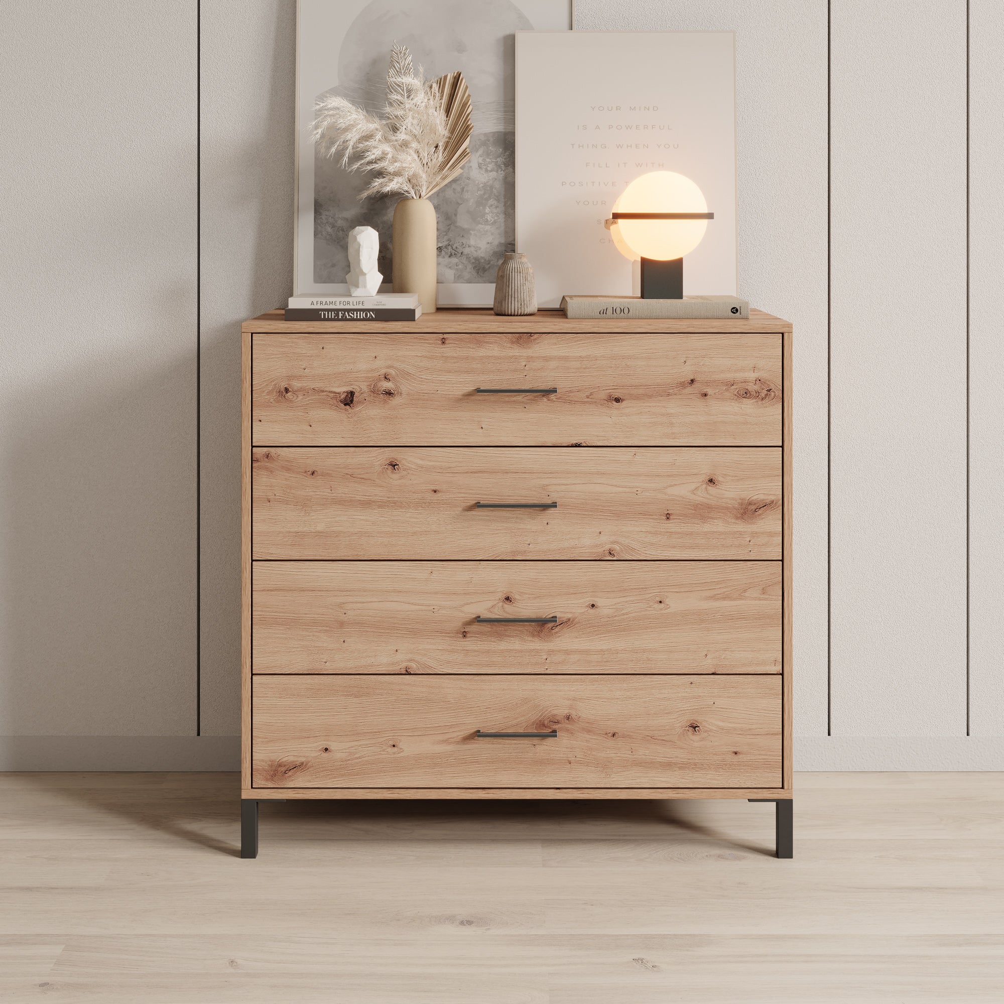 Ladekast Vidor - Eiken - 93x40x90 cm - Image 3