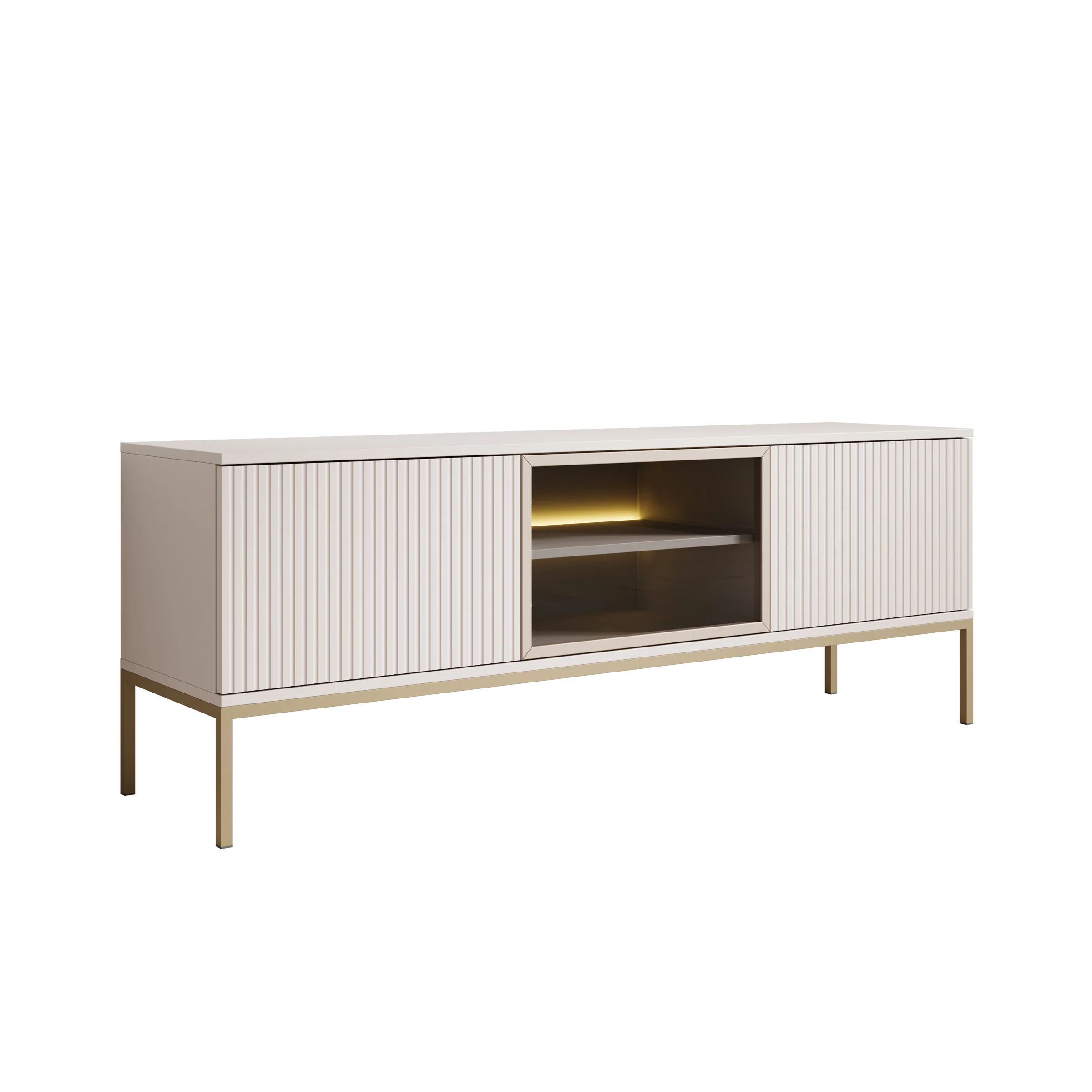 Legend - TV-Meubel met 3 deuren - Beige - 154 cm - Image 6
