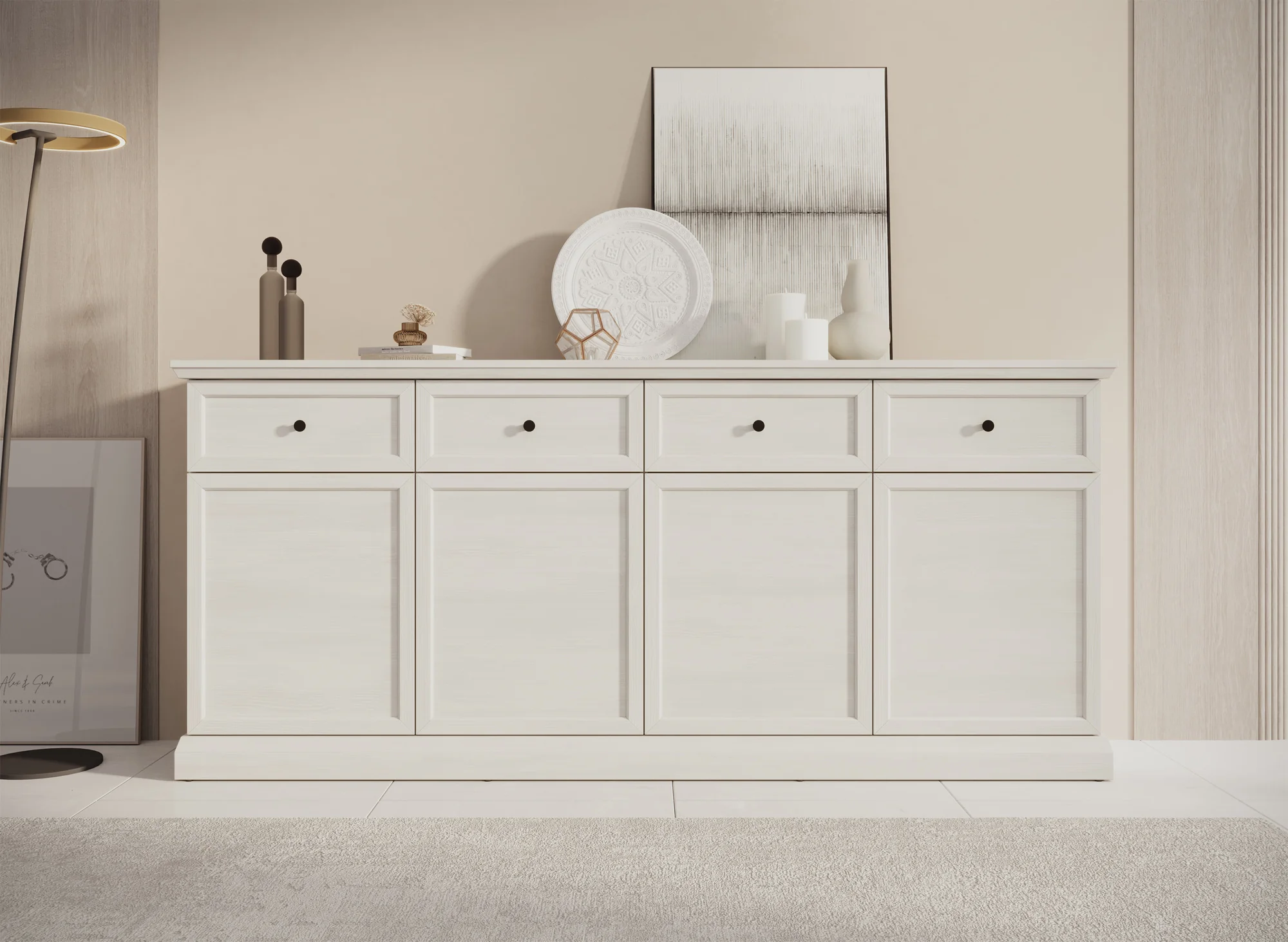 Leroy - Dressoir - Wit - 193x40x86 cm - Image 2