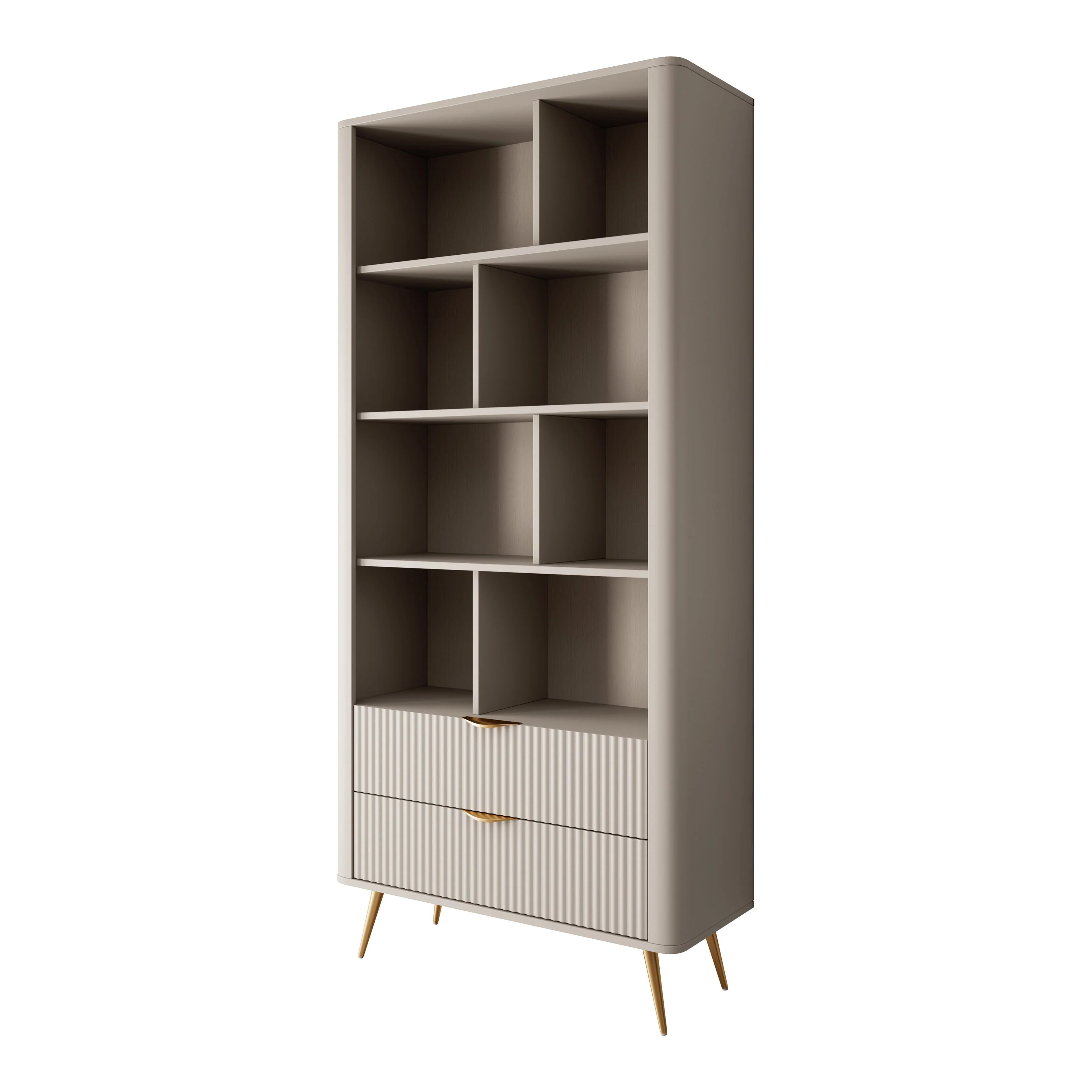 Lima - Boekenkast - Beige - 88x38x194 cm - Image 6