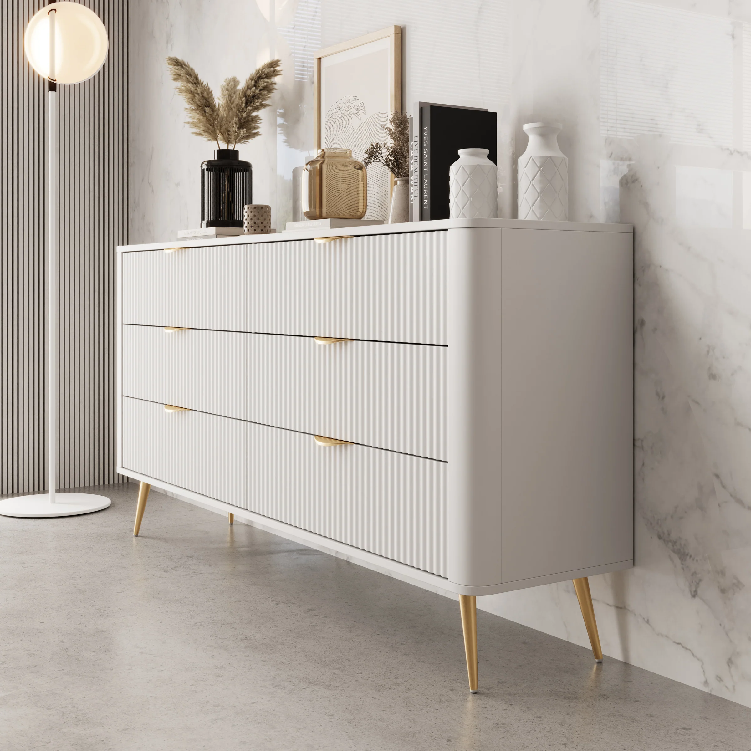 Lima - Ladekast - Wit - 163x38x81 cm - Image 3