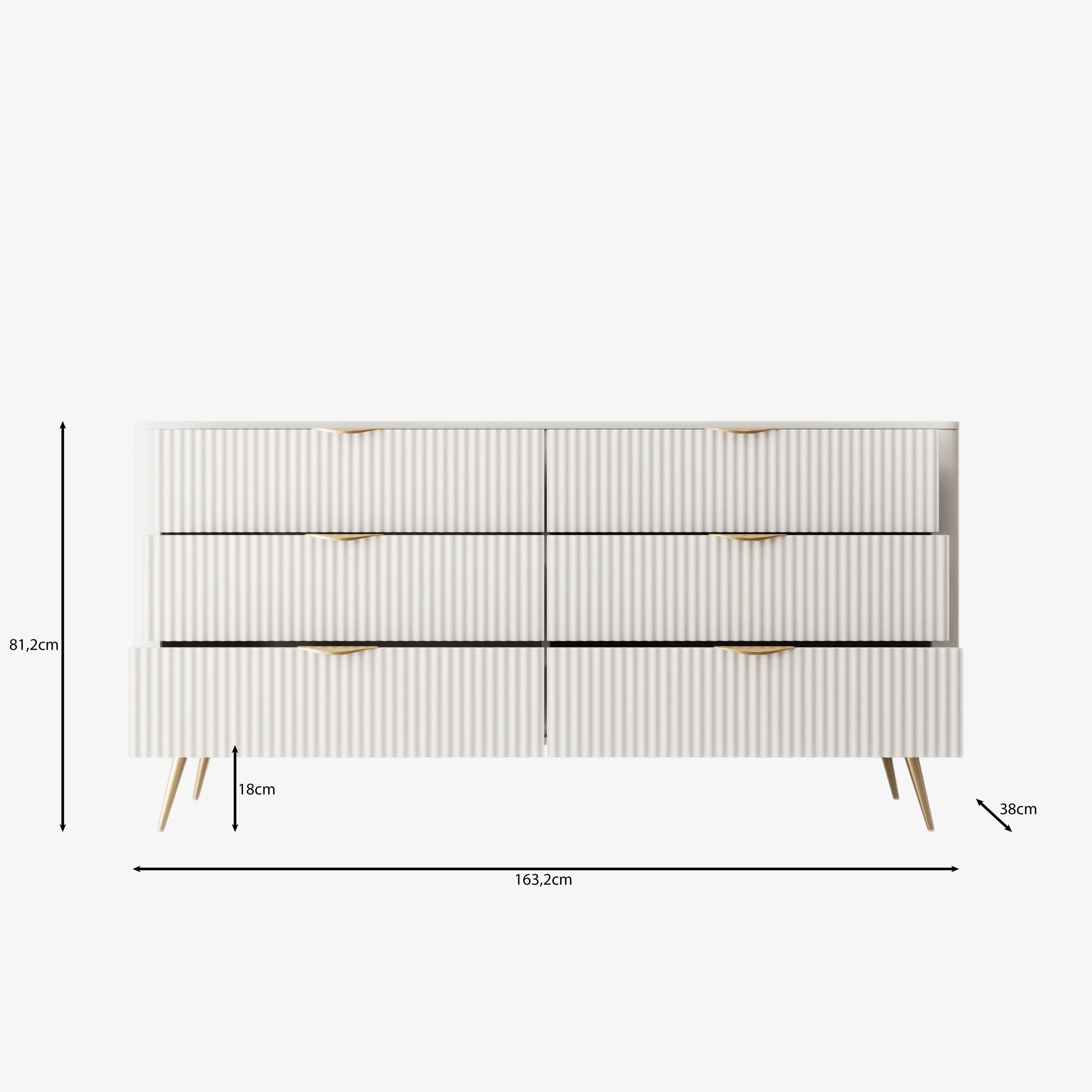 Lima - Ladekast - Wit - 163x38x81 cm - Image 6