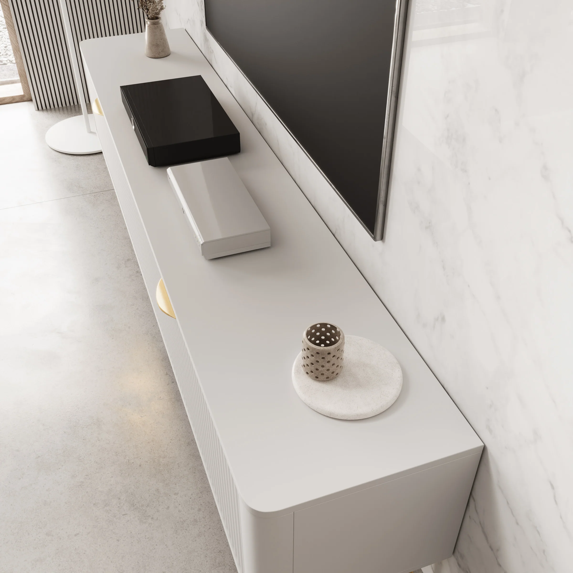 Lima - TV-Meubel - Wit - 200x38x51 cm - Image 5