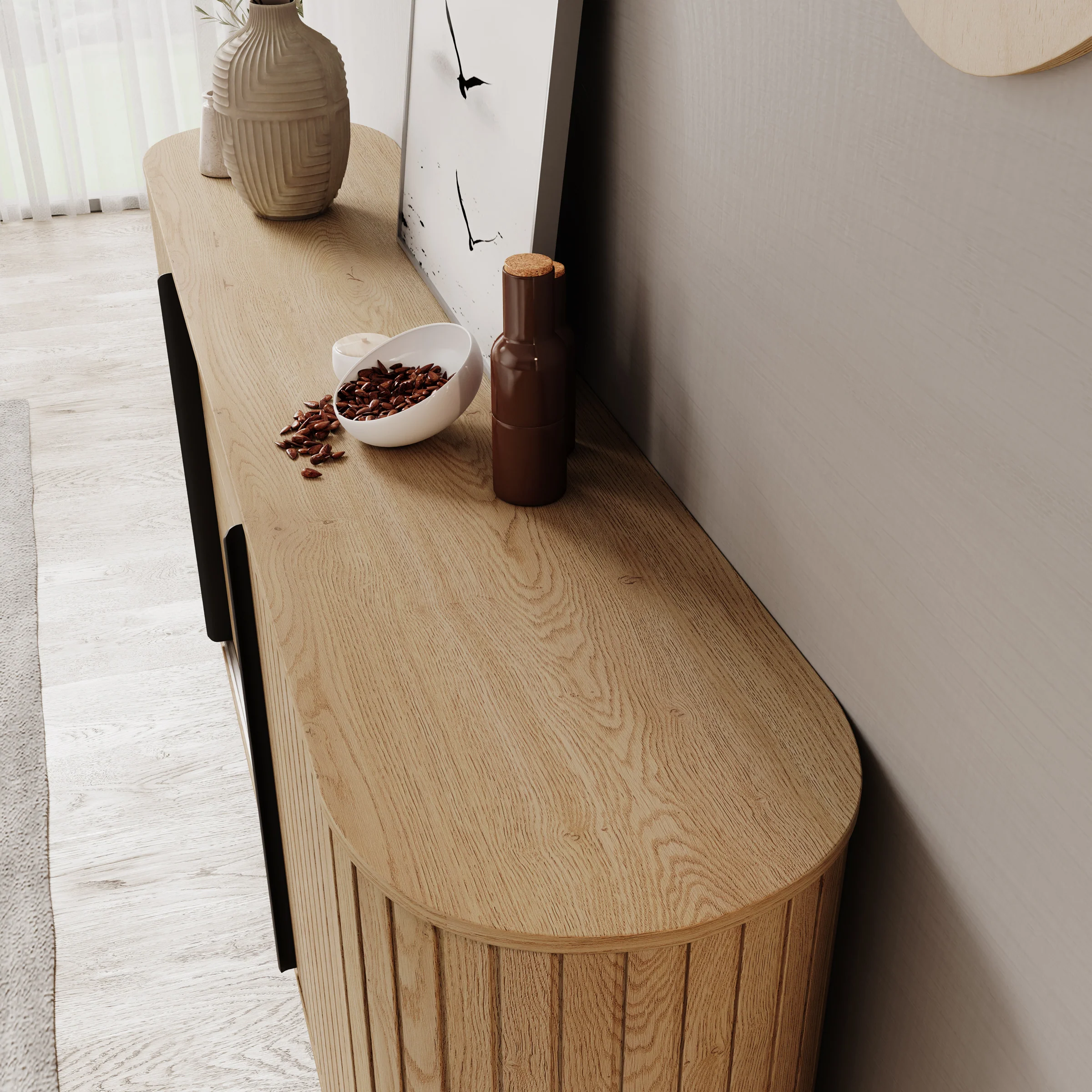 Loro - Dressoir - Eikenpatroon - 196x40x82 cm - Image 6