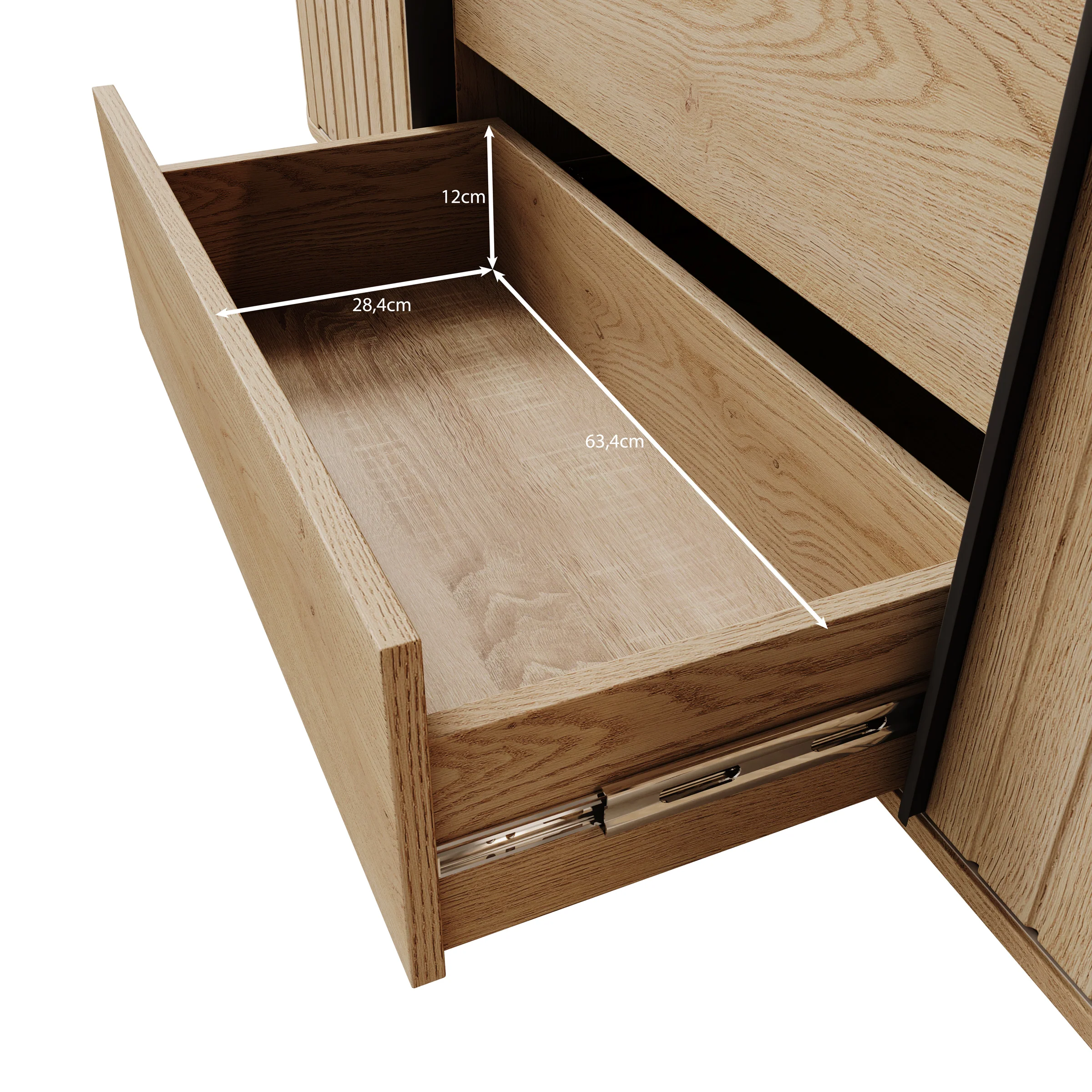 Loro - Dressoir - Eikenpatroon - 196x40x82 cm - Image 8