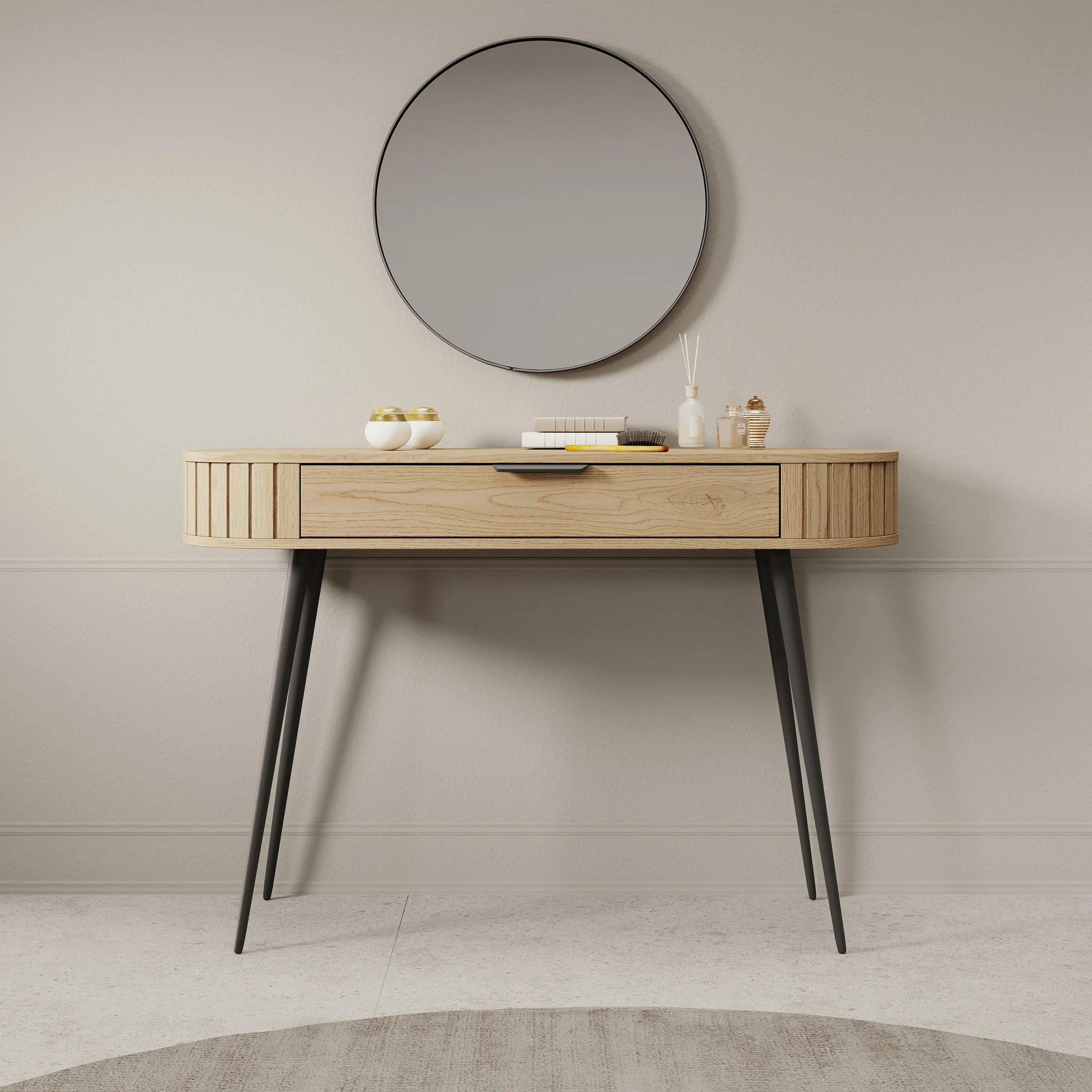 Loro - Kaptafel - Eikenpatroon - 120x40x80 cm - Image 3