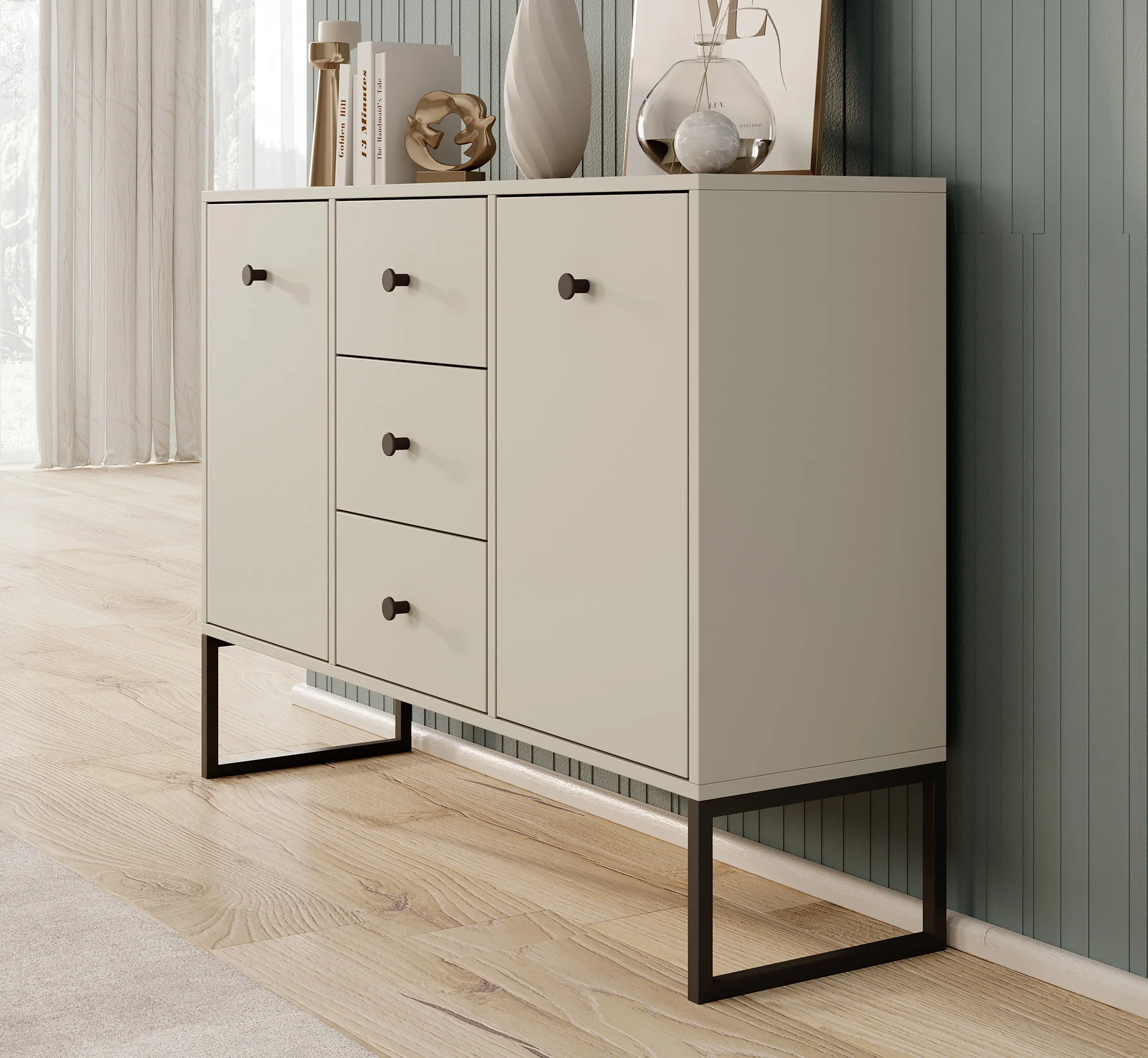 Lyndall 2 - Dressoir - Beige - 115x33x82 cm - Image 4