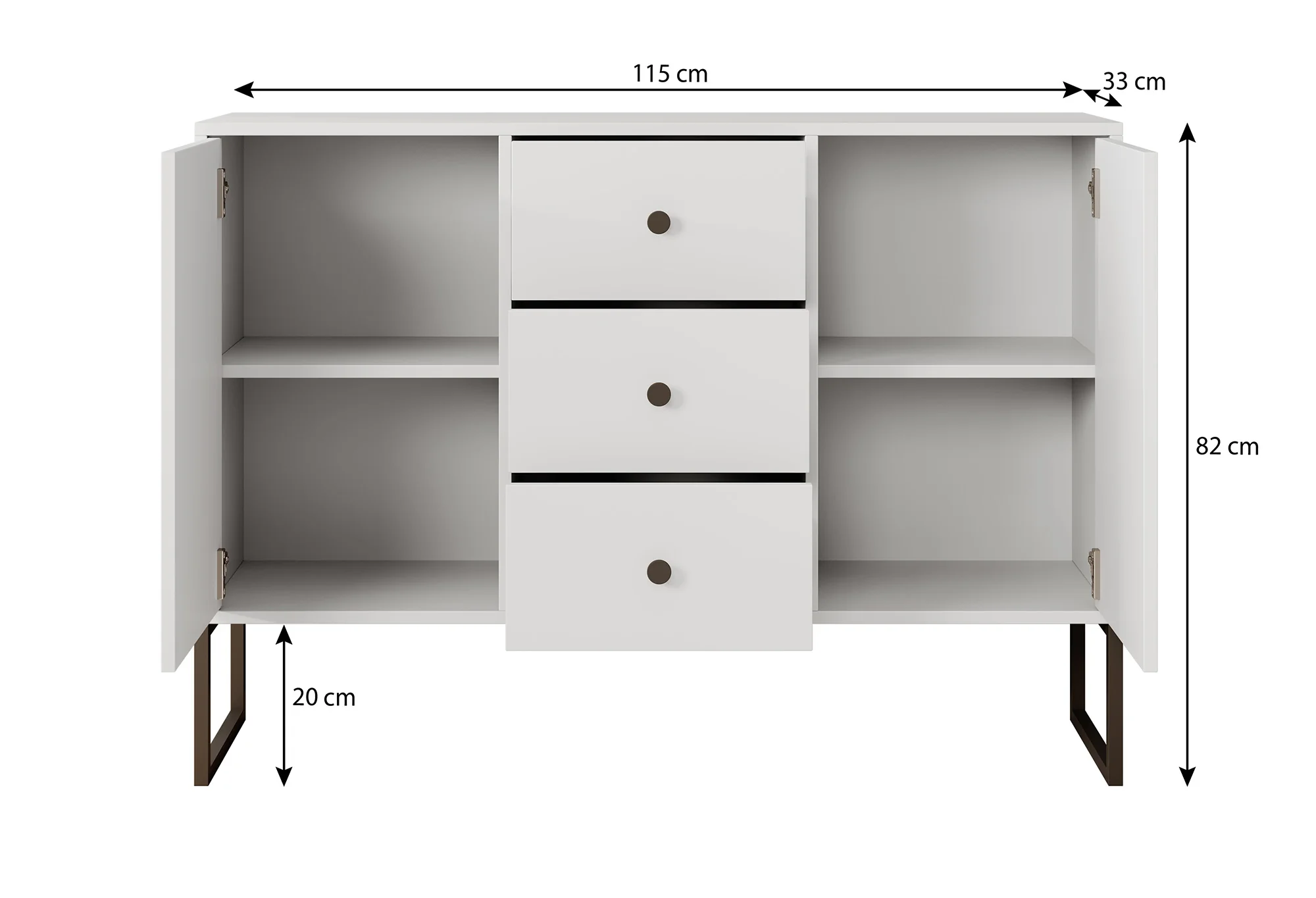 Lyndall 2 - Dressoir - Beige - 115x33x82 cm - Image 5