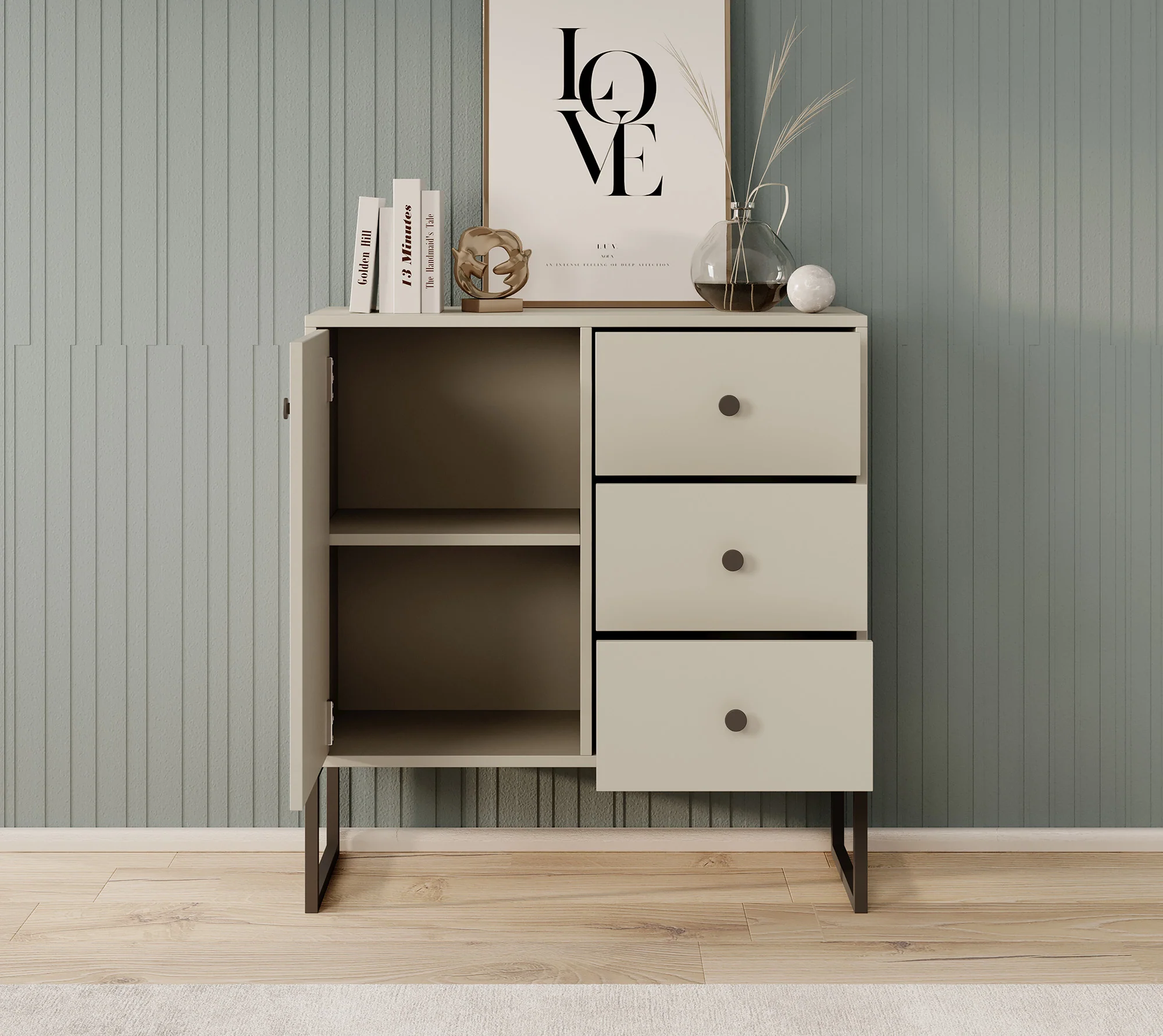 Lyndall 2 - Dressoir - Beige - 77x33x82 cm - Image 3