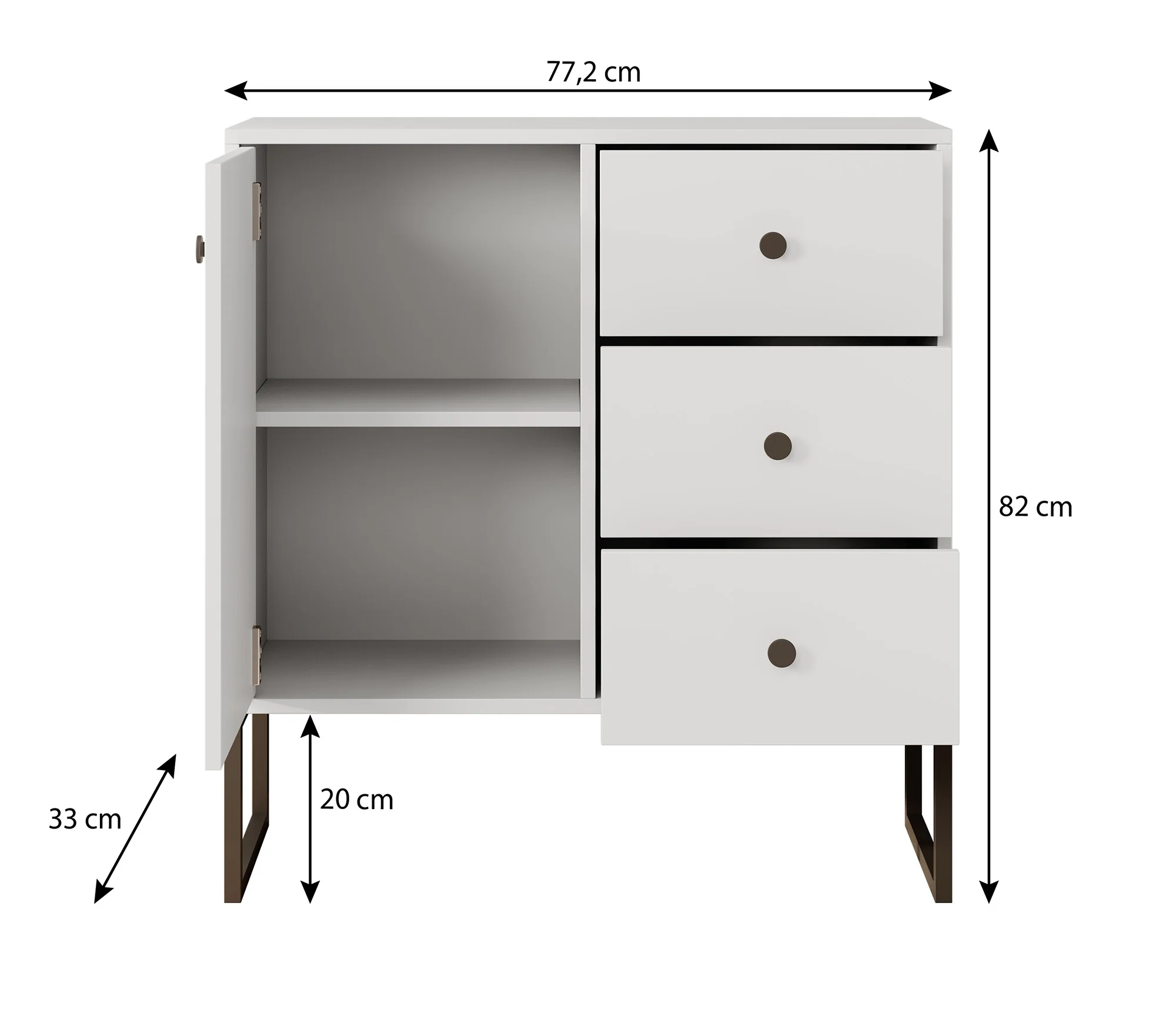 Lyndall 2 - Dressoir - Beige - 77x33x82 cm - Image 5