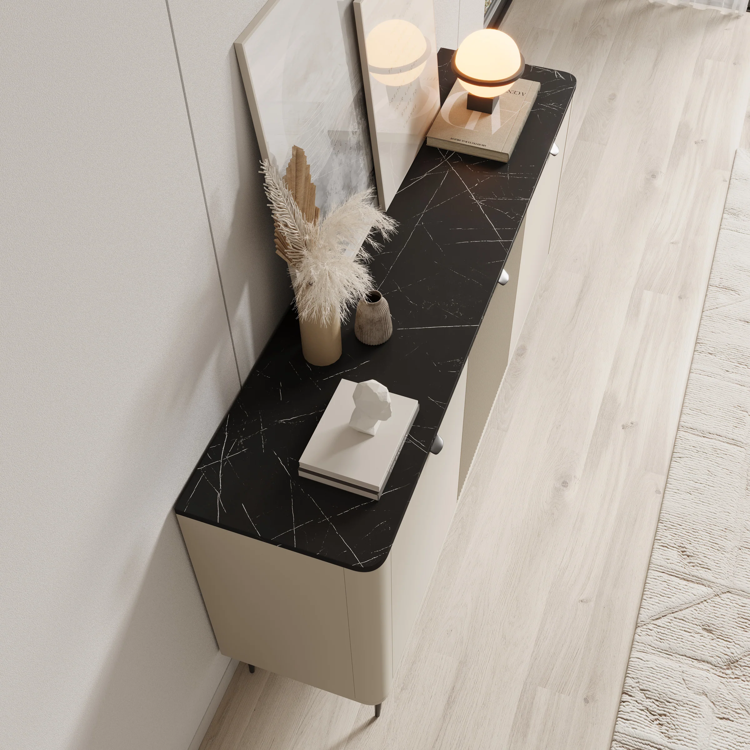 Mace - Dressoir - Beige - 160x40x82 cm - Image 5