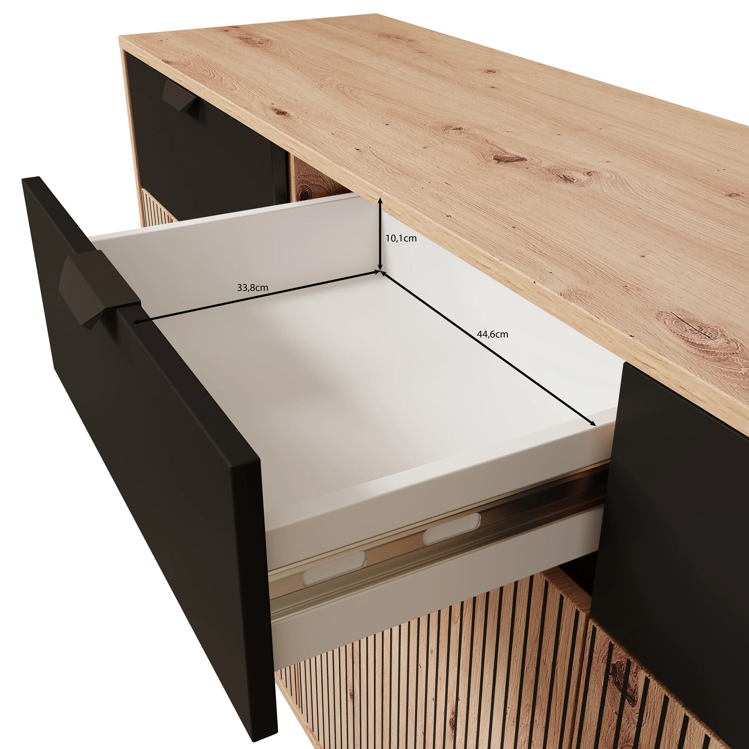 Malaika - Dressoir - Beige - 157x40x93 cm - Image 6