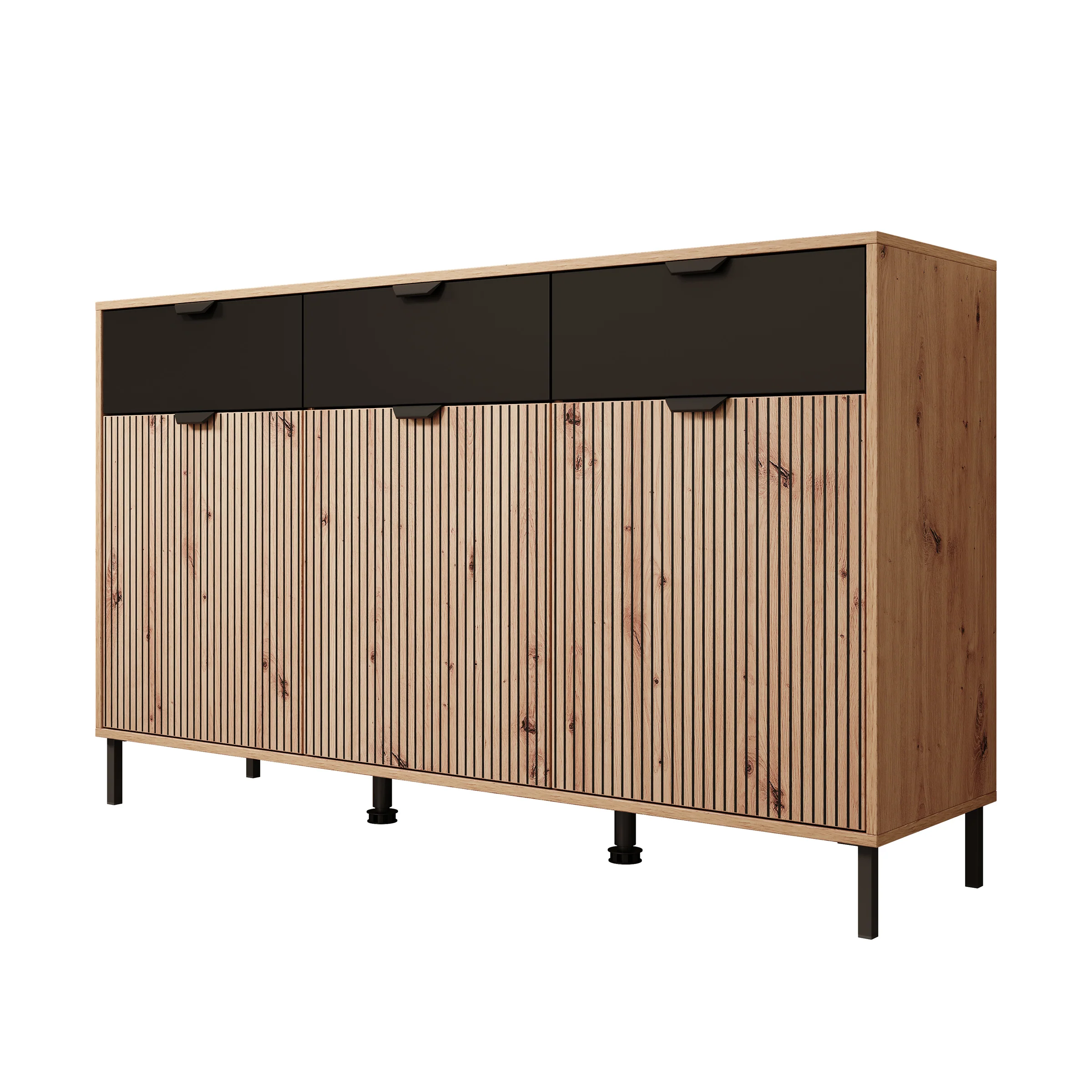 Malaika - Dressoir - Beige - 157x40x93 cm - Image 7