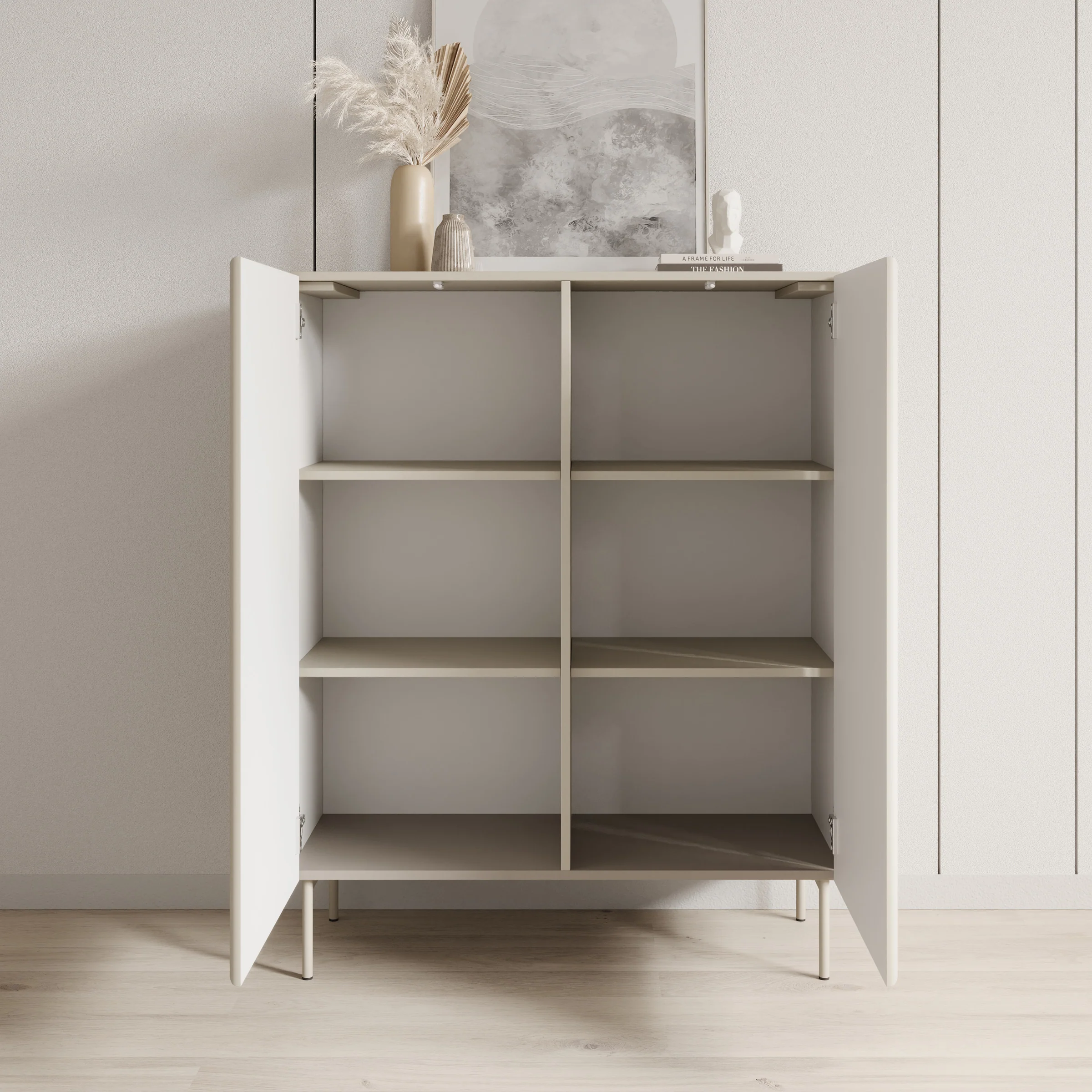 Marajo - Dressoir - Beige - 99x40x123 cm - Image 2