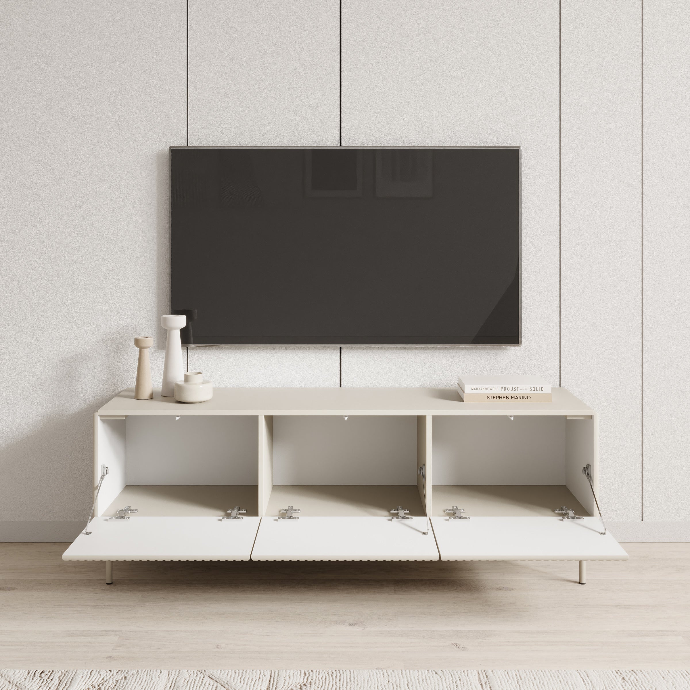Marajo - TV-Meubel - Beige - 147x40x51 cm - Image 2