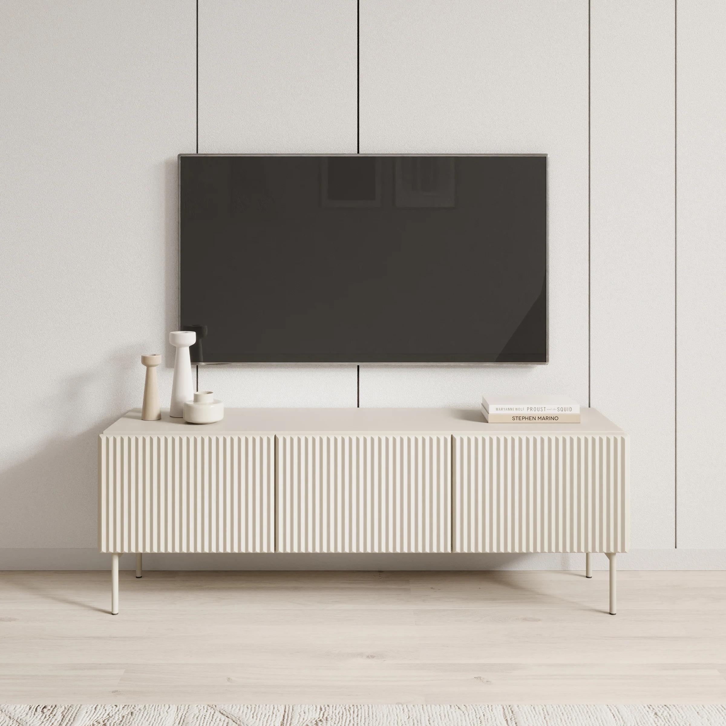Marajo - TV-Meubel - Beige - 147x40x51 cm - Image 3