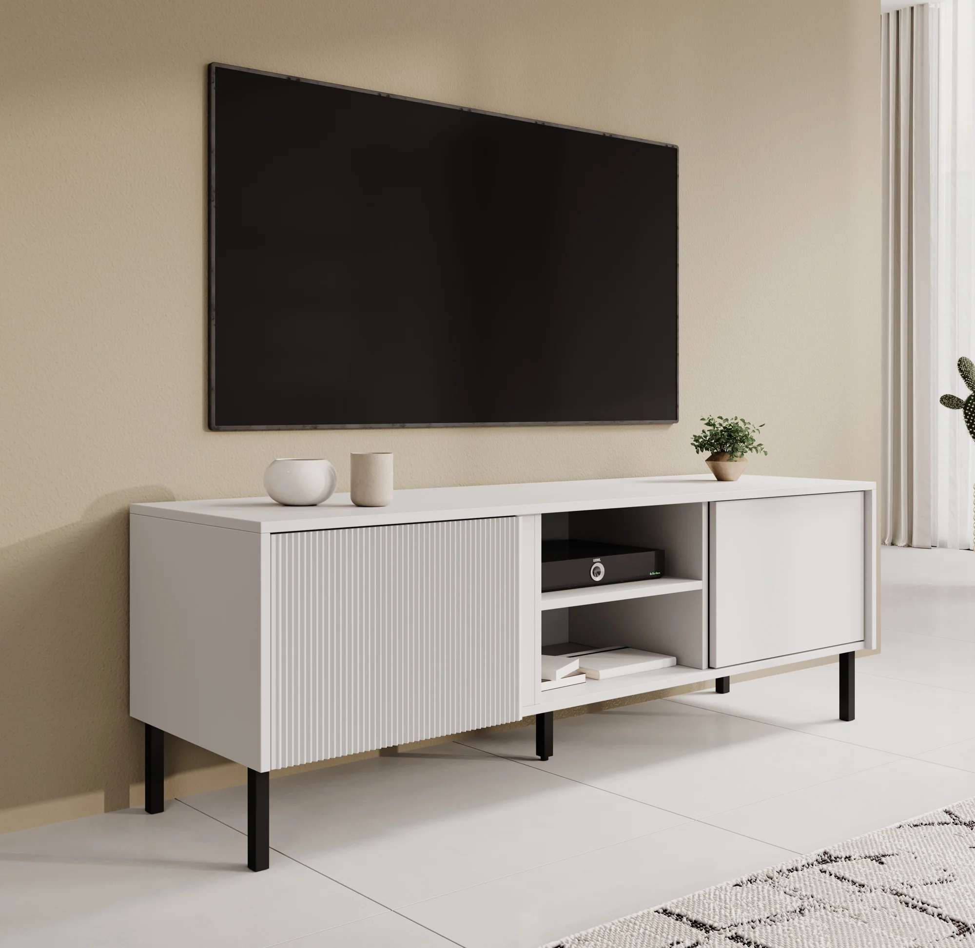Margareth - TV-Meubel - Wit  - 150 cm
