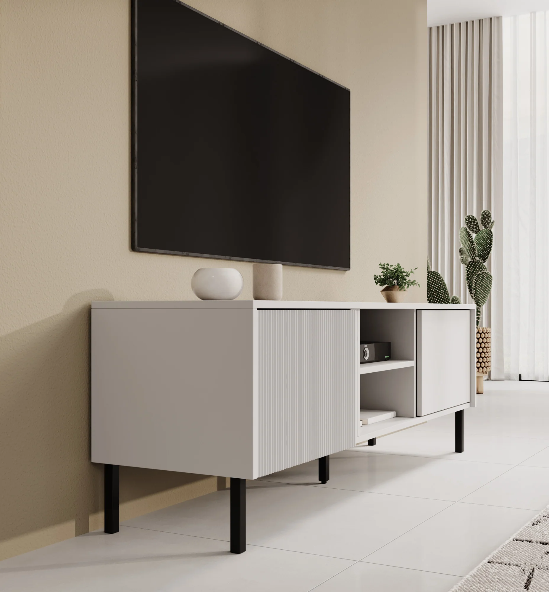 Margareth - TV-Meubel - Wit  - 150 cm - Image 4