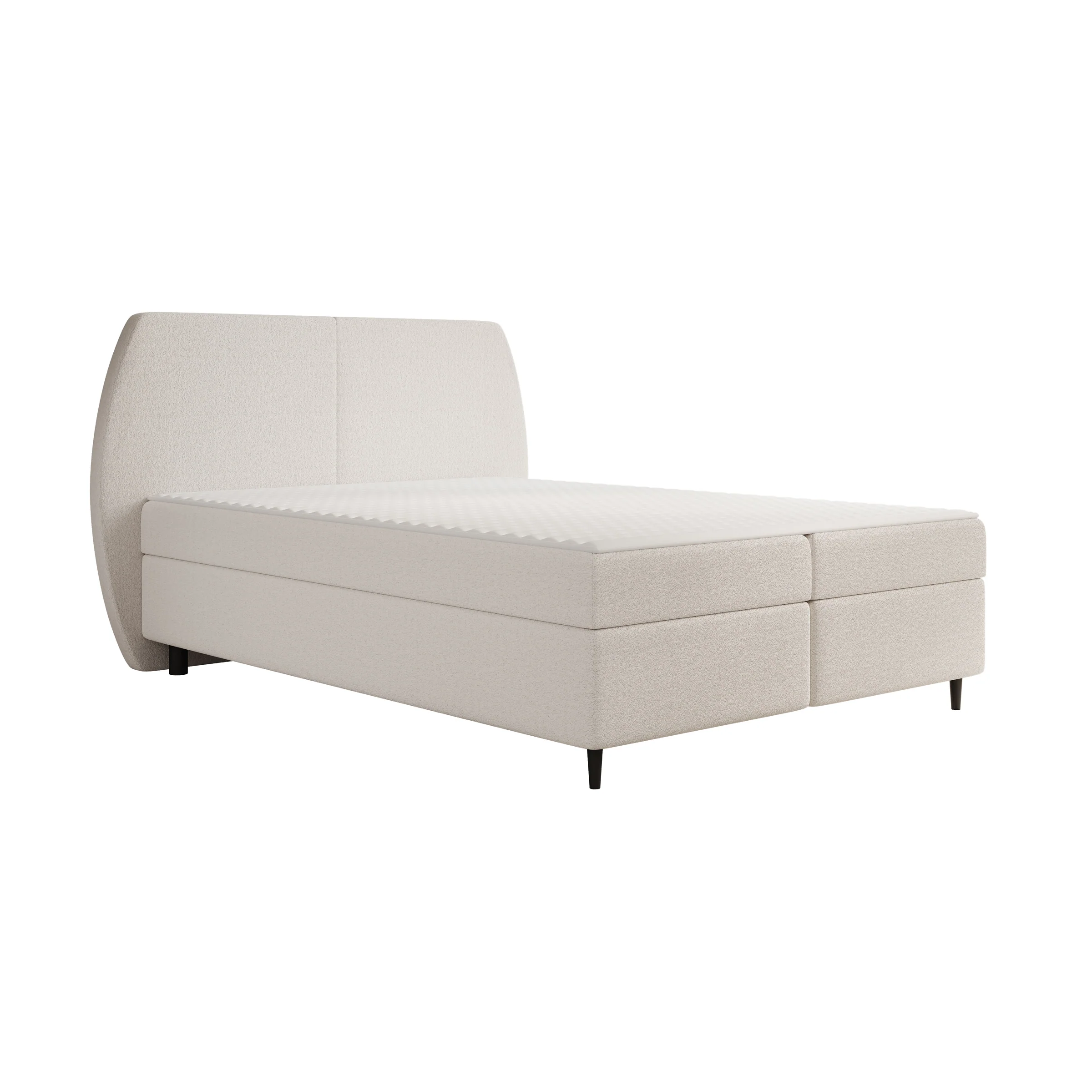 Marvella - Boxspring met opbergruimte - Stof beige - 160x200 cm - Image 5