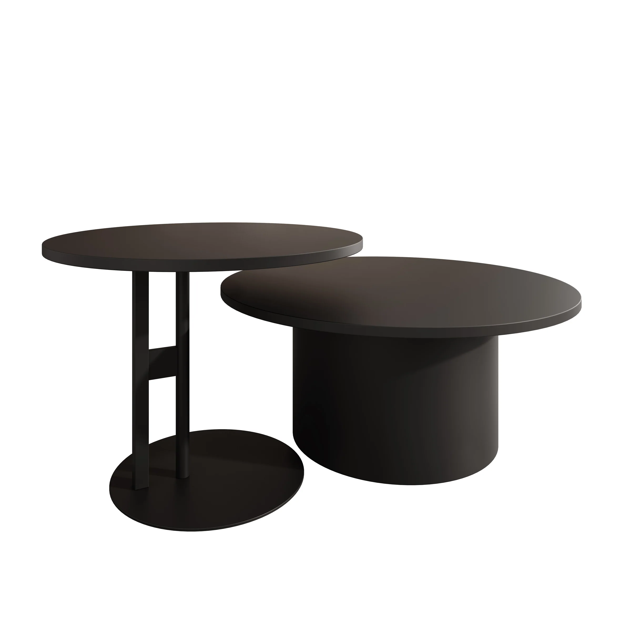 Mastro - Salontafel set van 2 - Zwart - 58-75 cm - Image 5