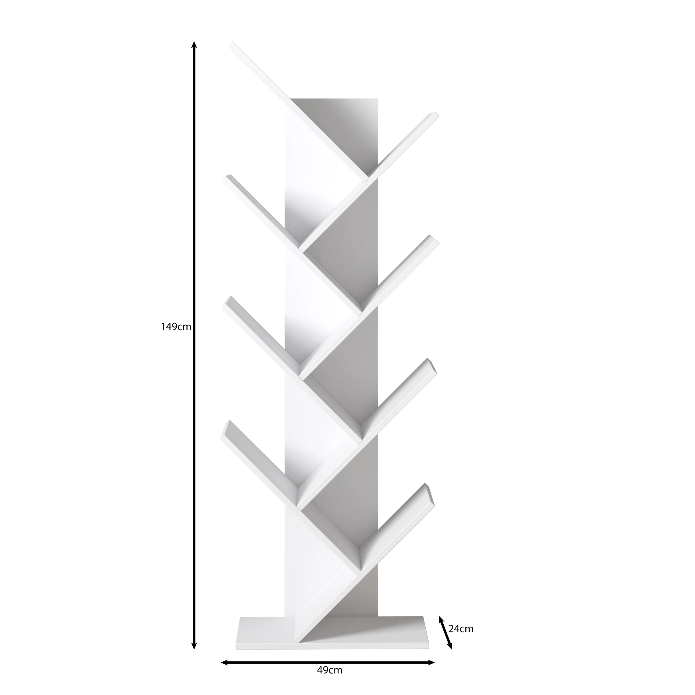 Mirabelle - Boekenkast - Wit - 49x24x149 cm - Image 4